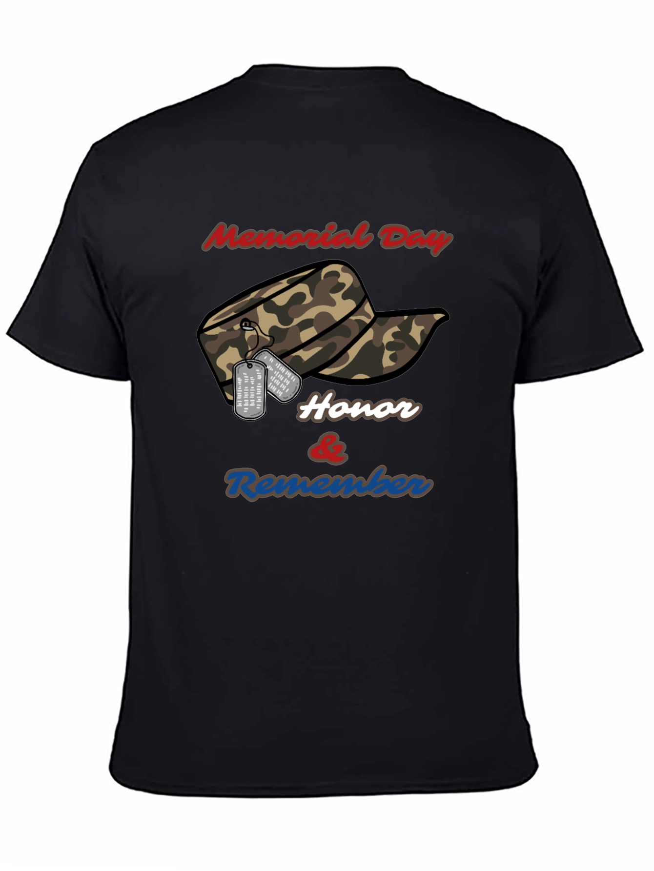 Memorial Day Honor & Remember Graphic T-Shirt