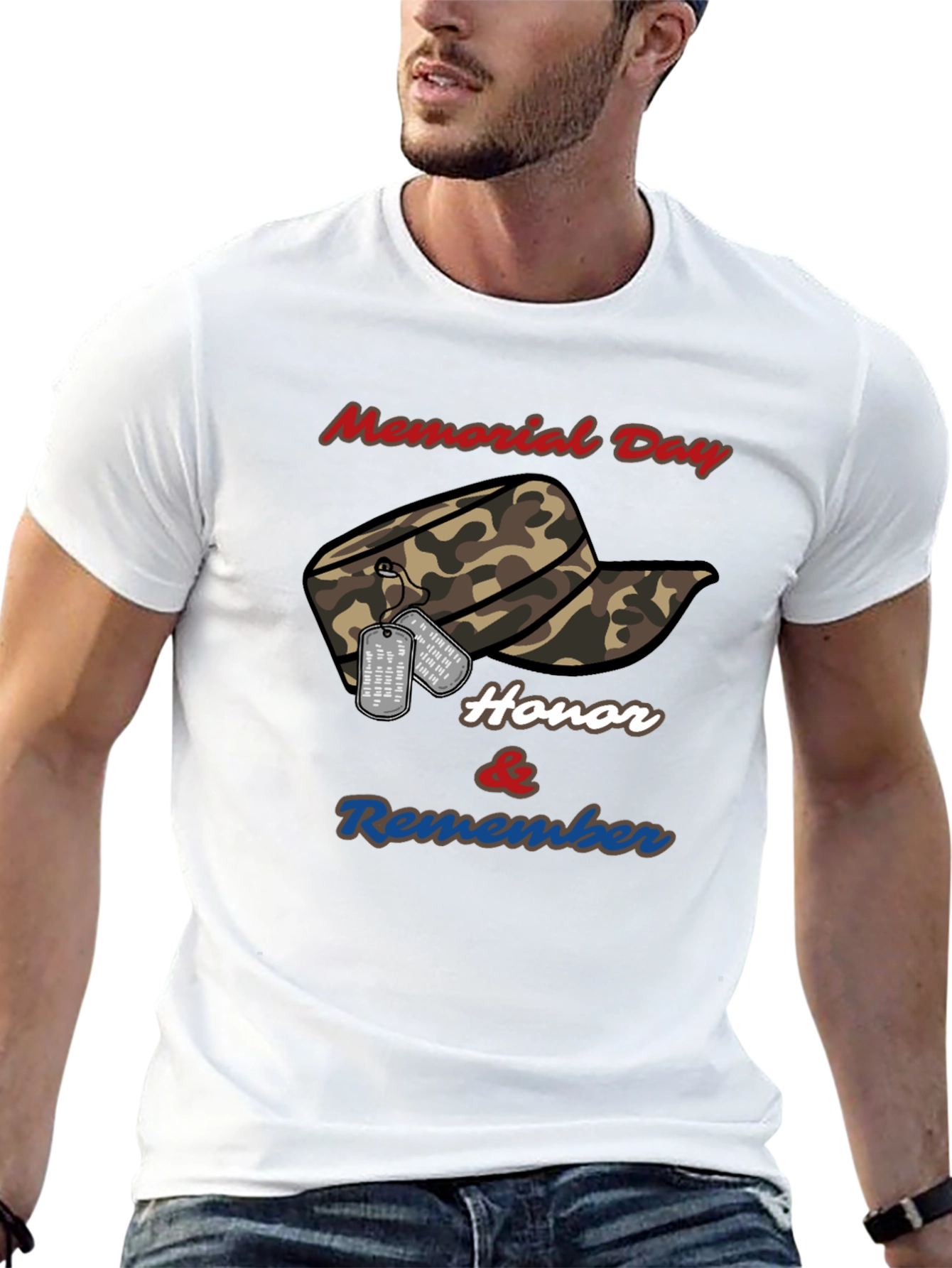 Memorial Day Honor & Remember Graphic T-Shirt