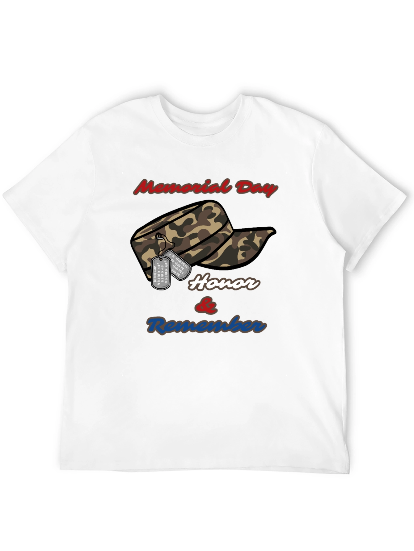 Memorial Day Honor & Remember Graphic T-Shirt