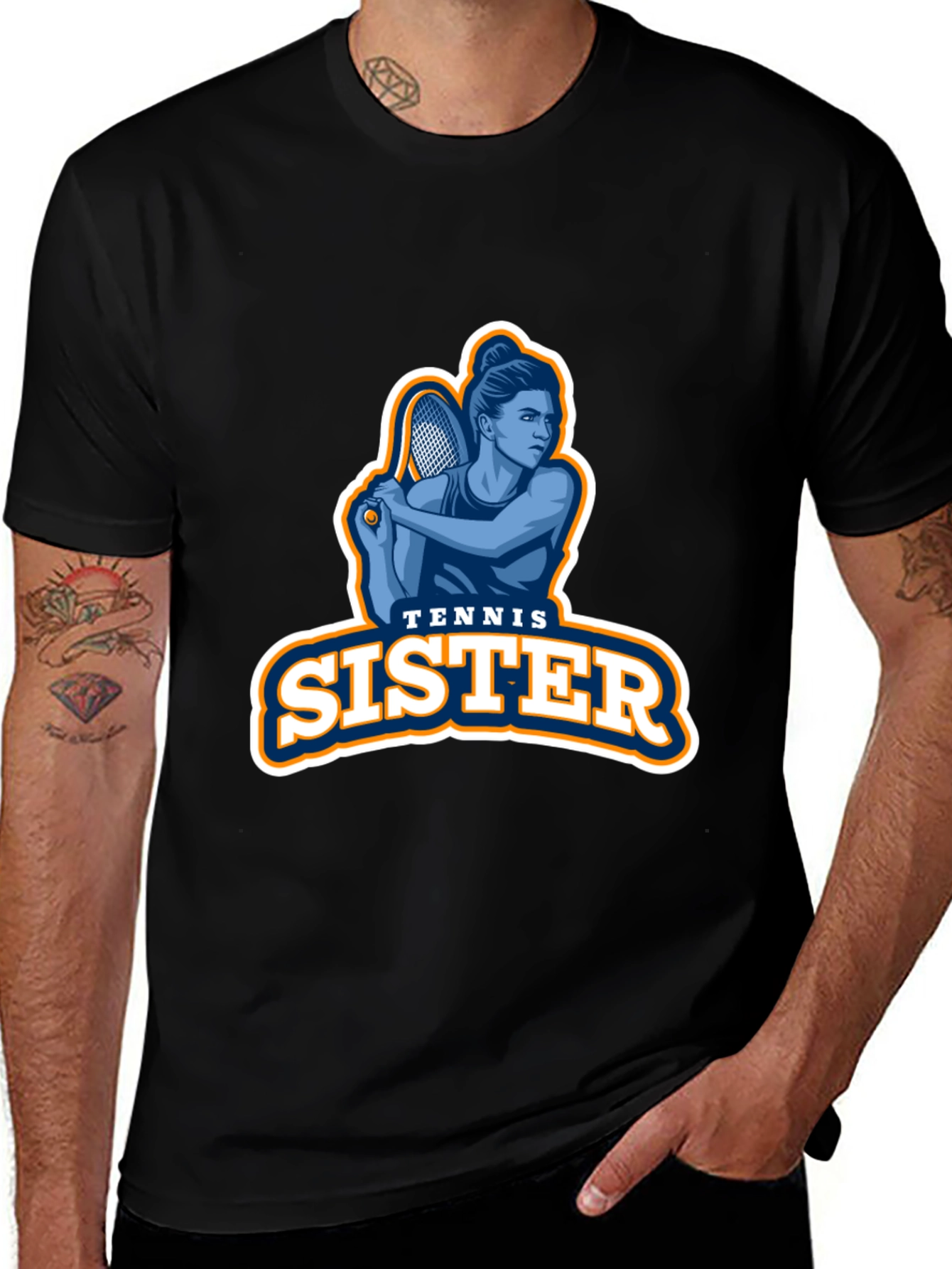 Tennis Sister Graphic T-Shirt