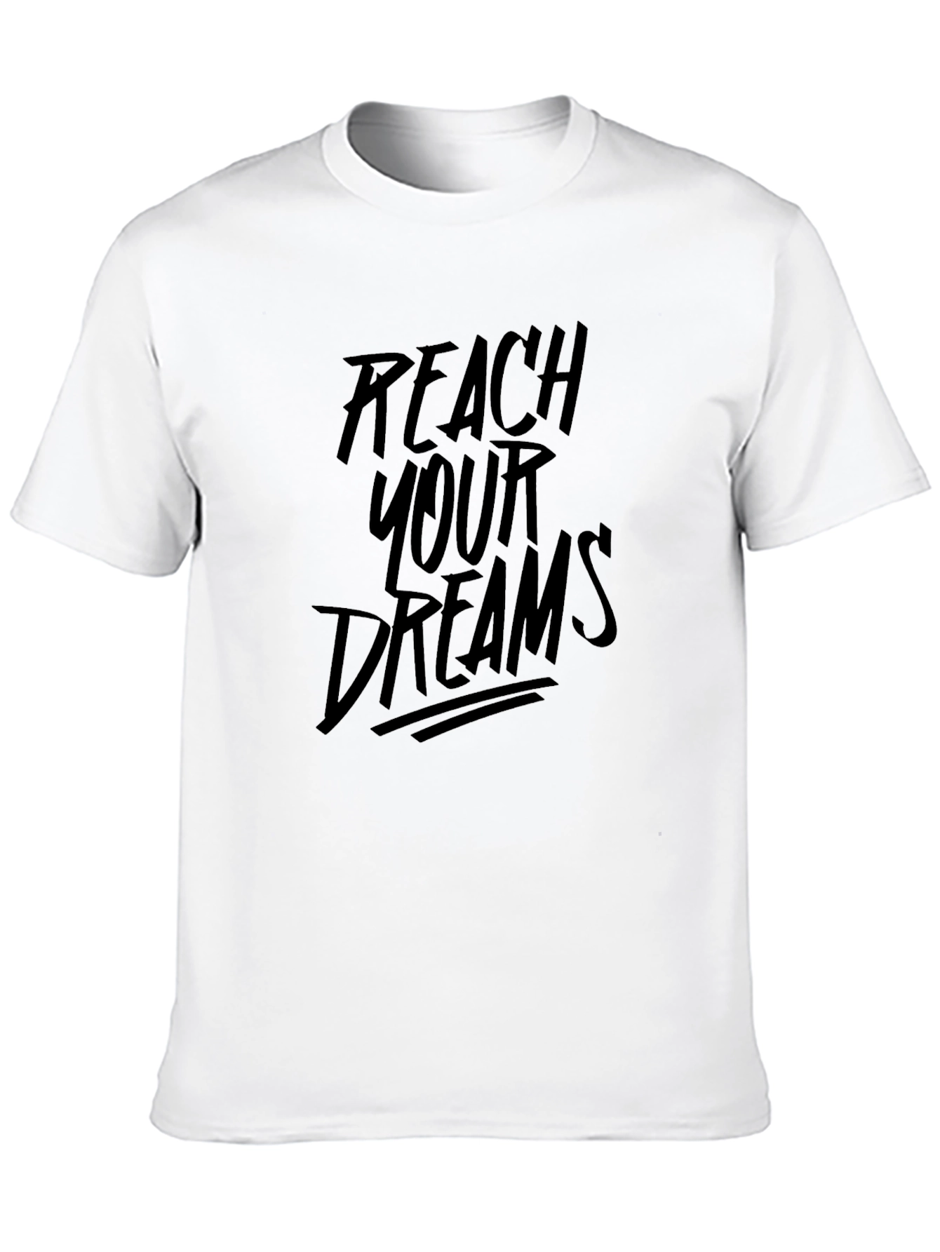 Reach Your Dreams Graphic Black T-Shirt