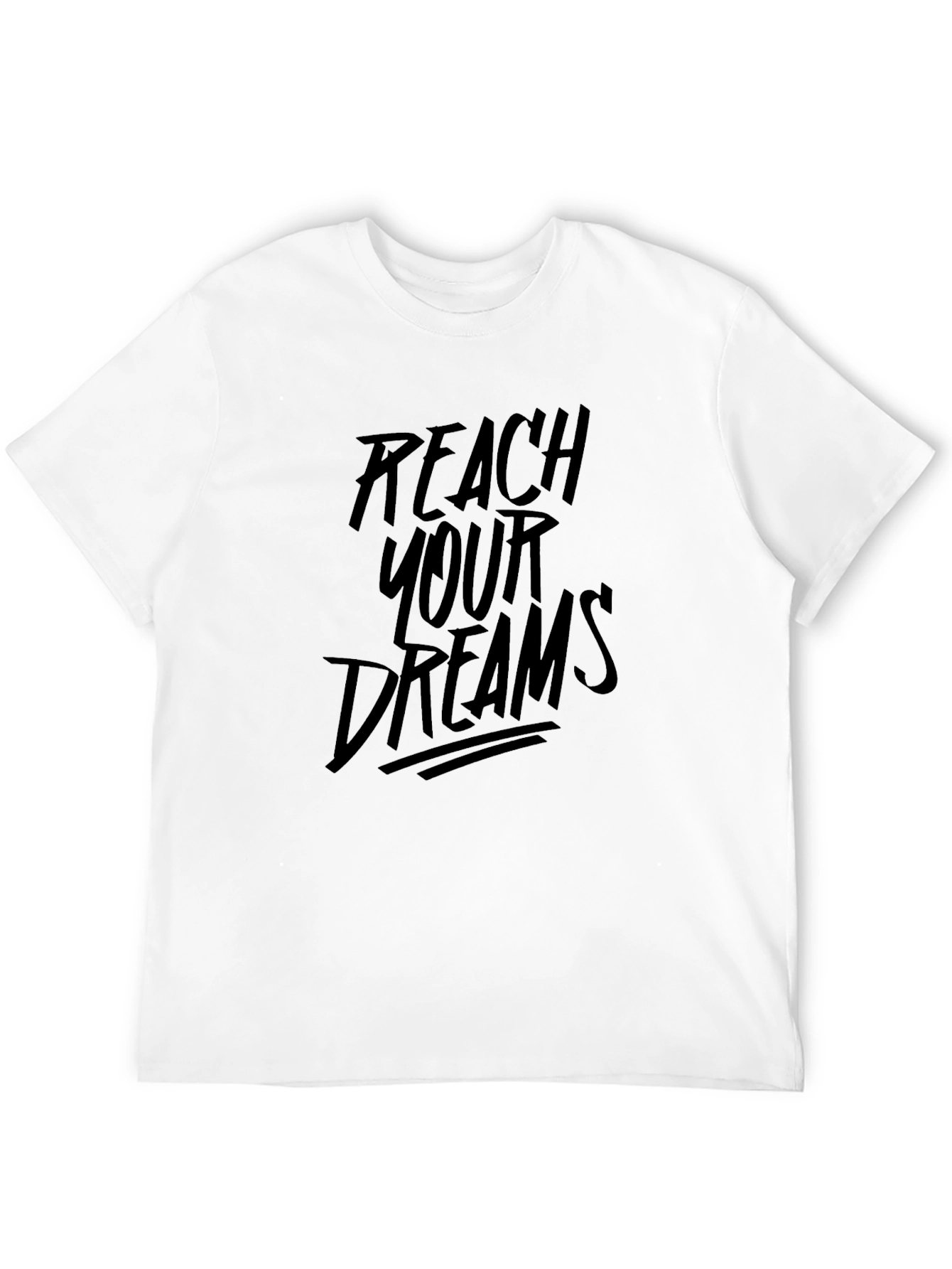 Reach Your Dreams Graphic Black T-Shirt