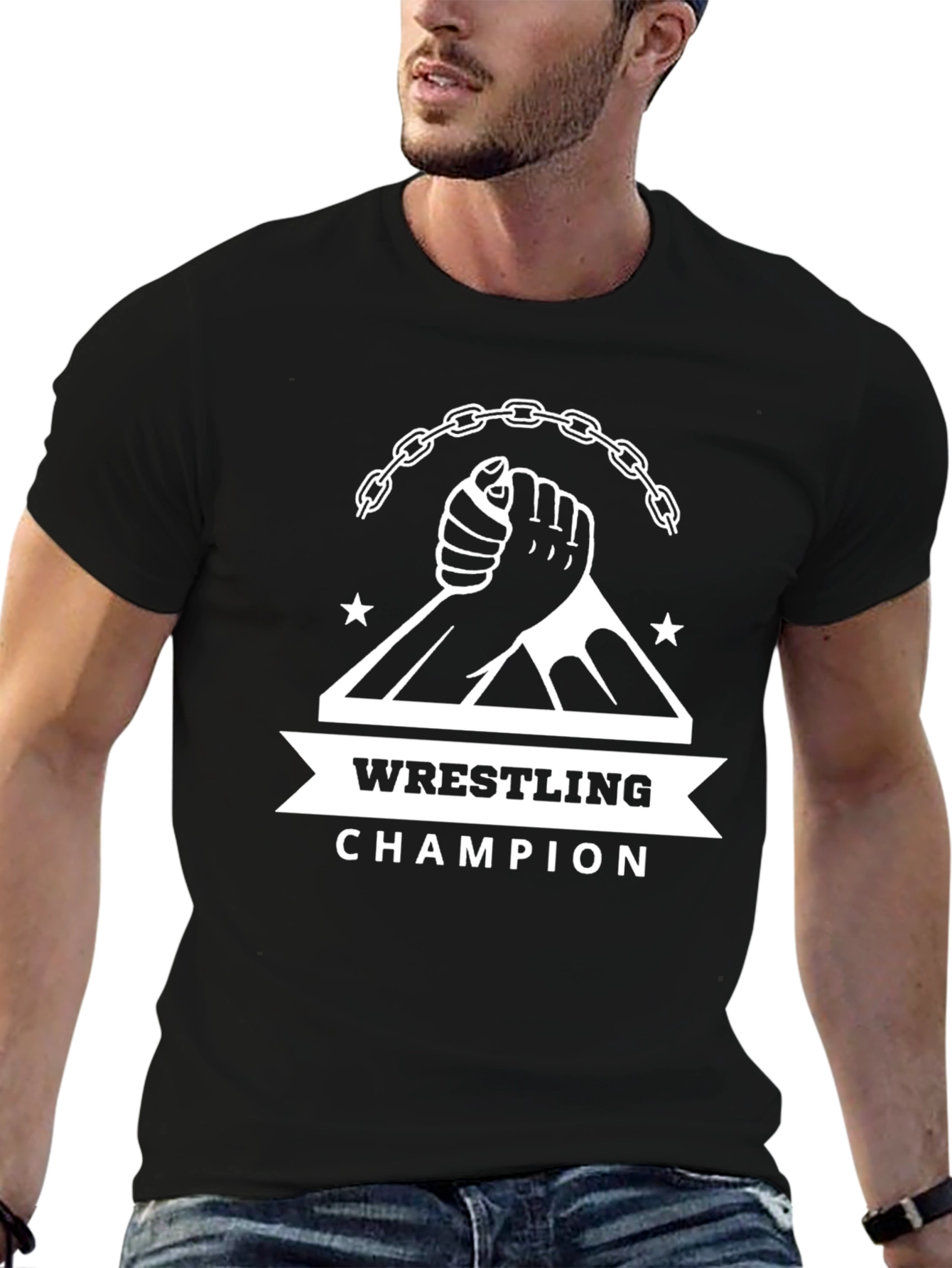 Wrestling Champion Graphic T-Shirt