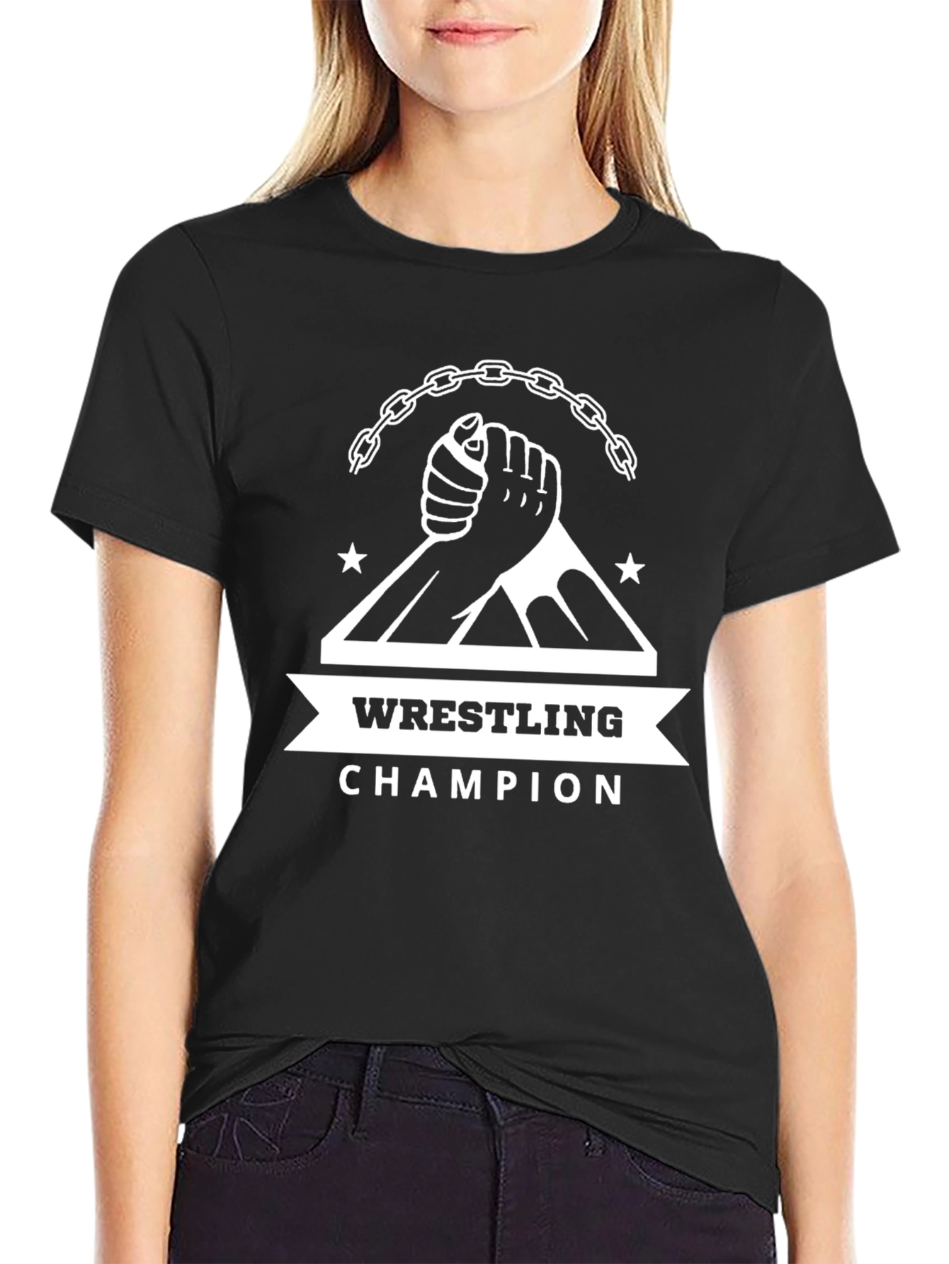 Wrestling Champion Graphic T-Shirt