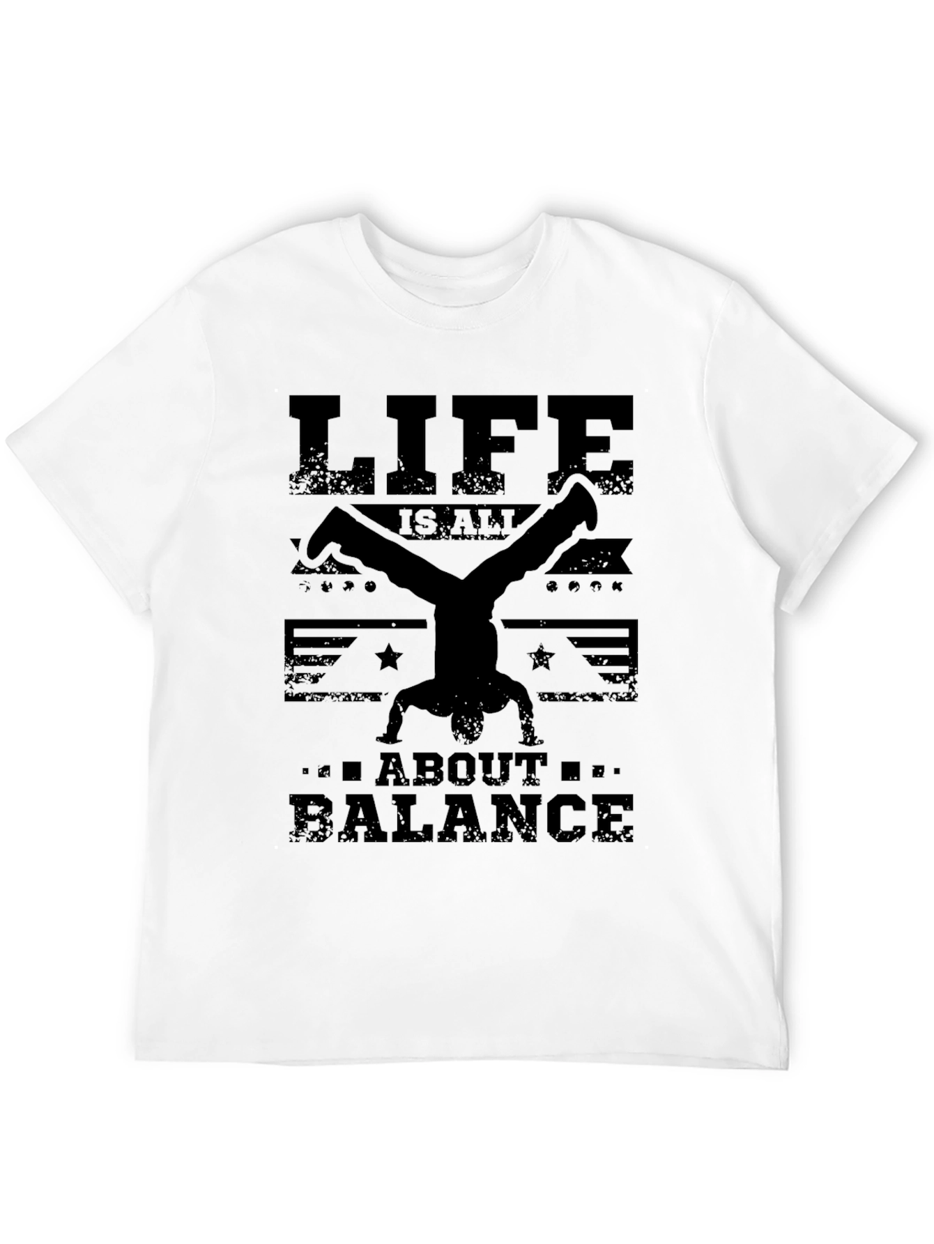 Life Balance T-Shirt - Handstand Design