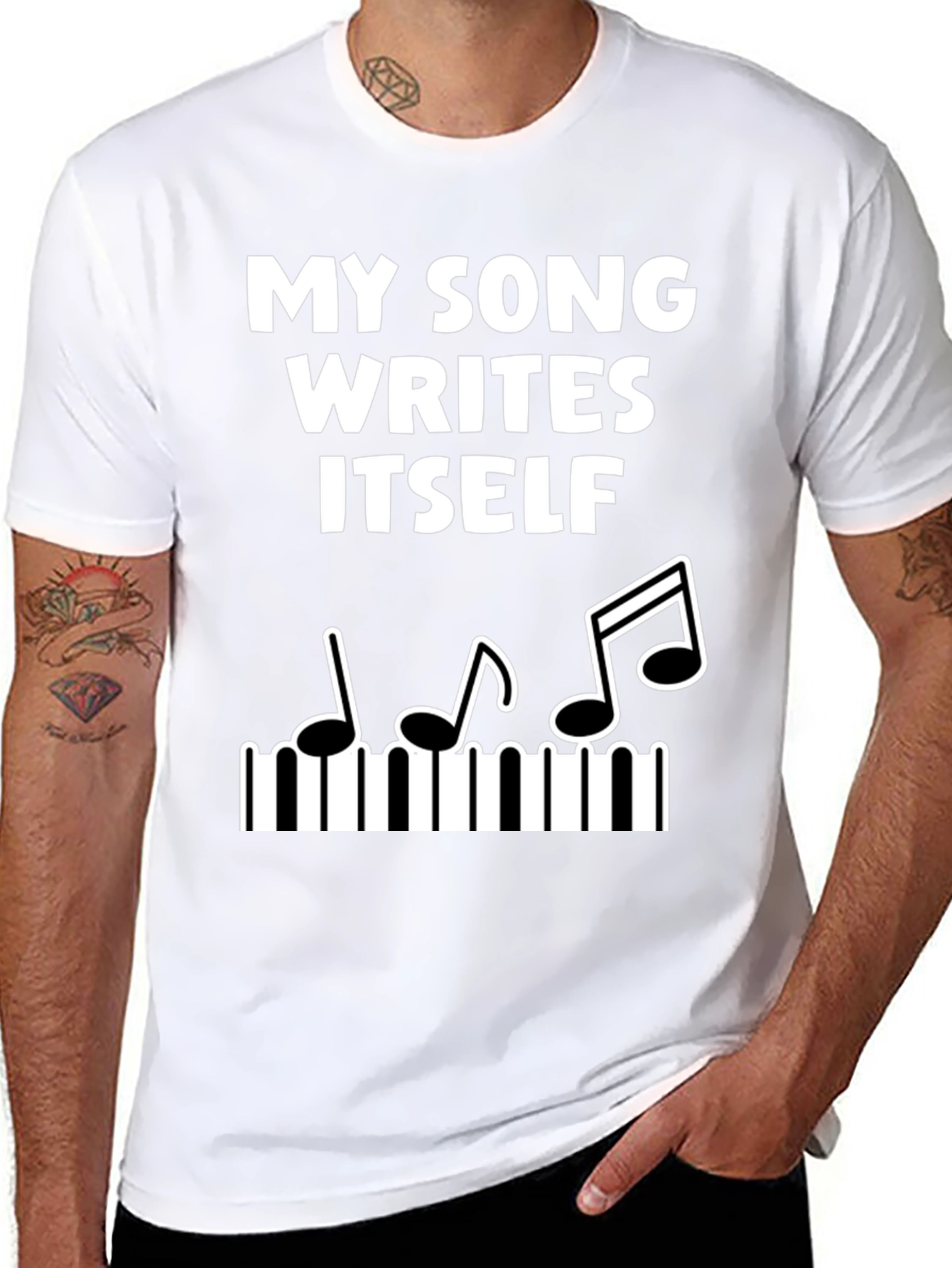 My Song Writes Itself Funny Music T-Shirt