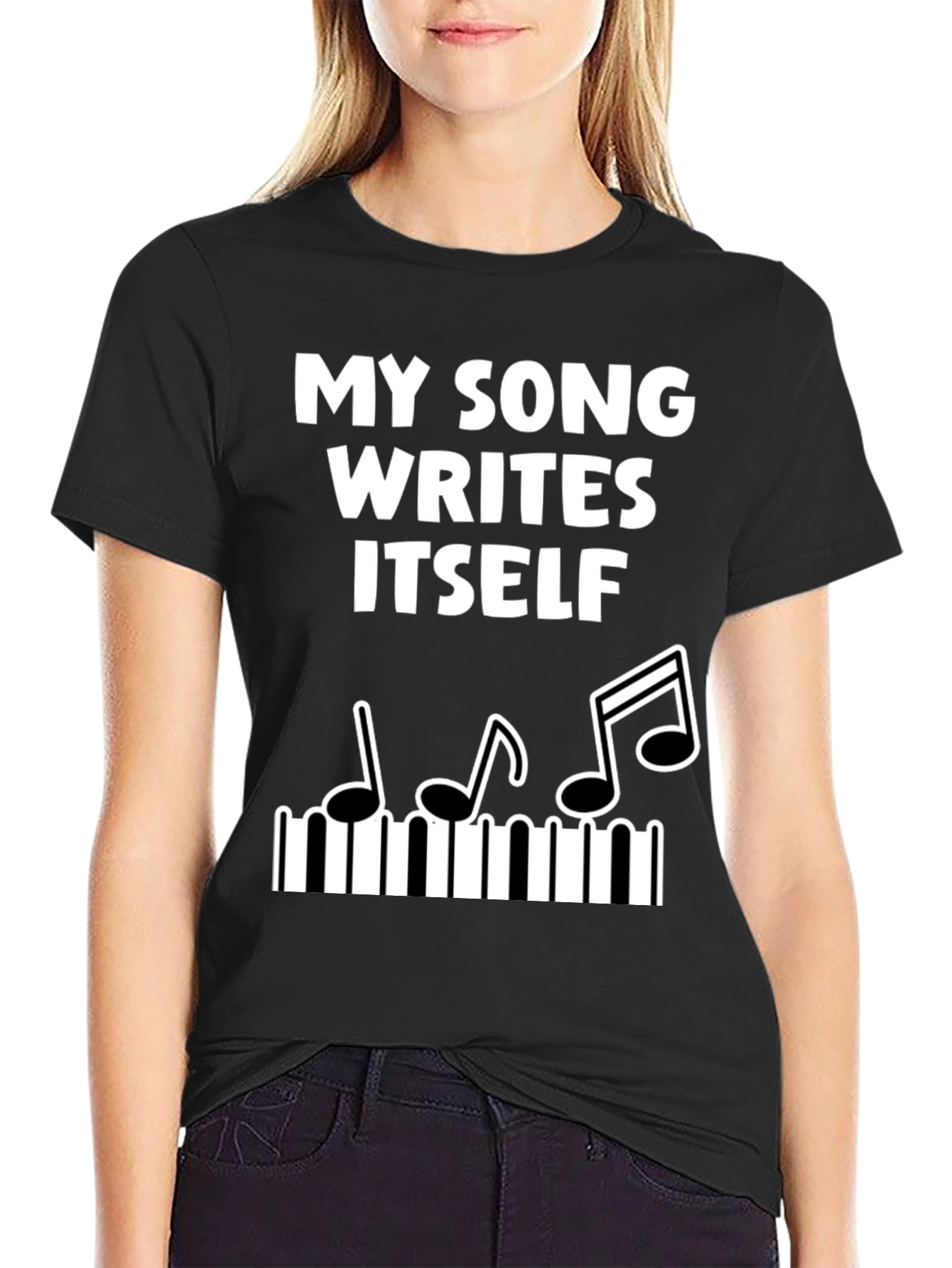 My Song Writes Itself Funny Music T-Shirt
