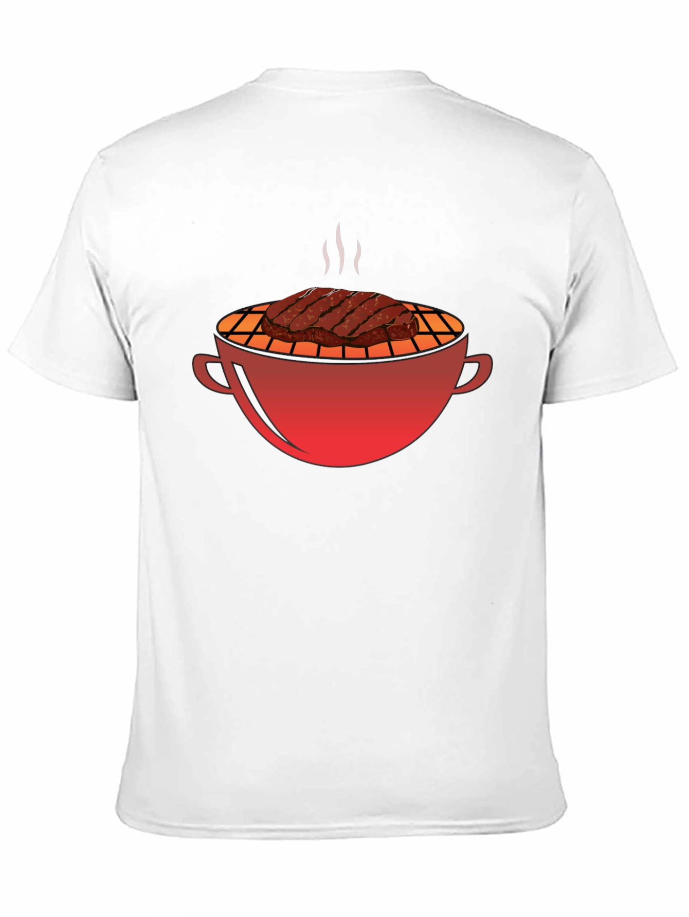 BBQ Grill & Steak Graphic T-Shirt - Black