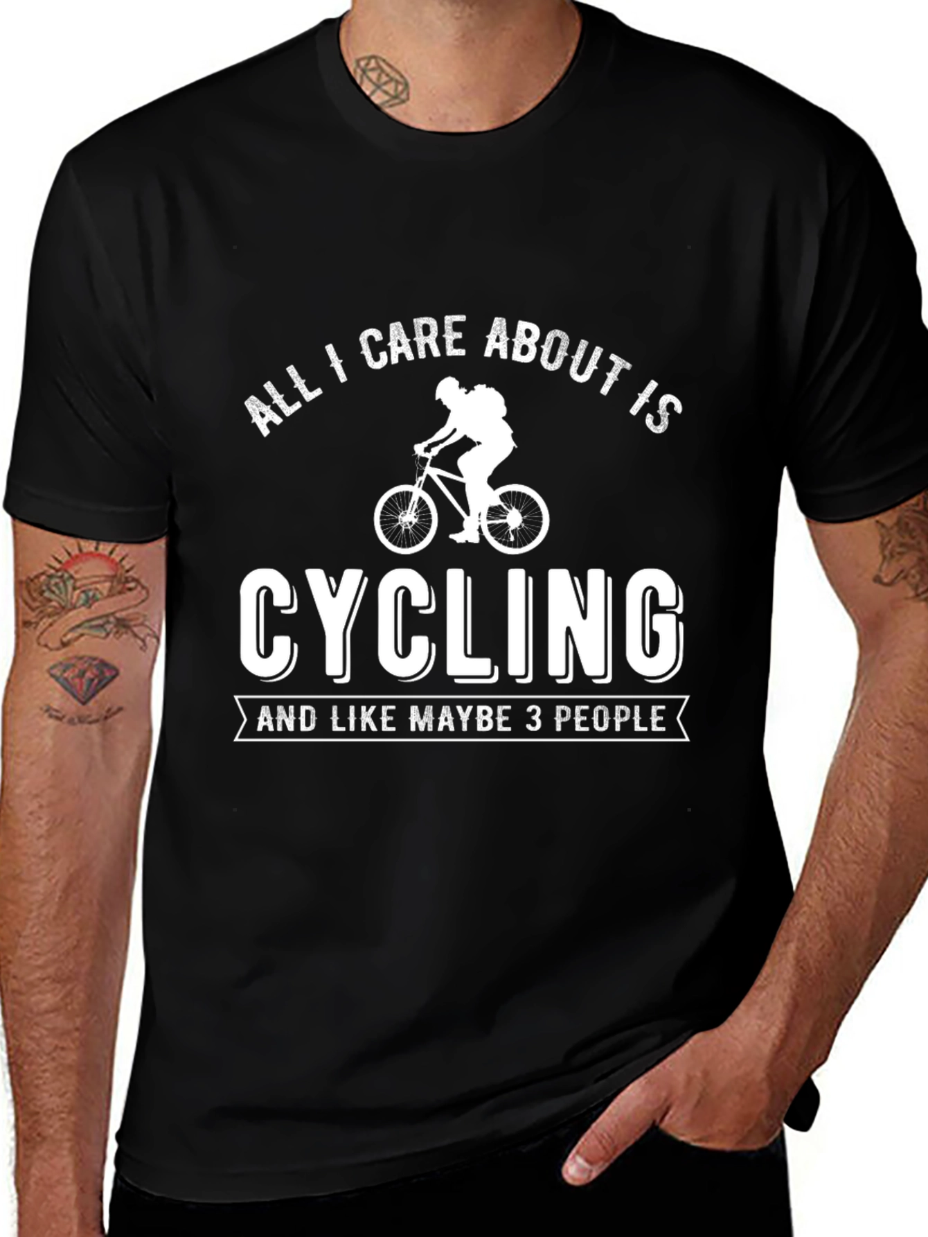 Cycling T-Shirt - All I Care About Is Cycling
