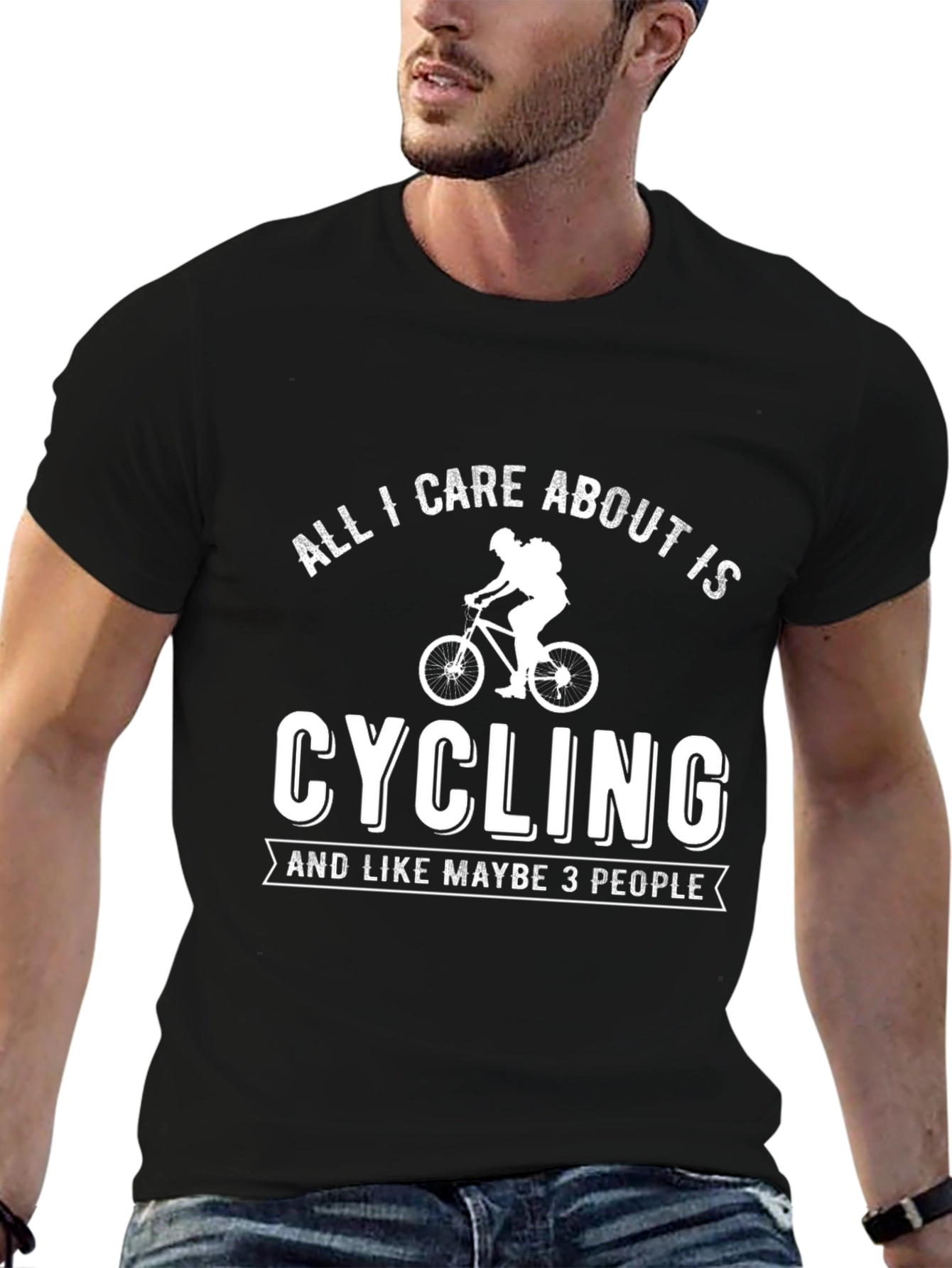 Cycling T-Shirt - All I Care About Is Cycling