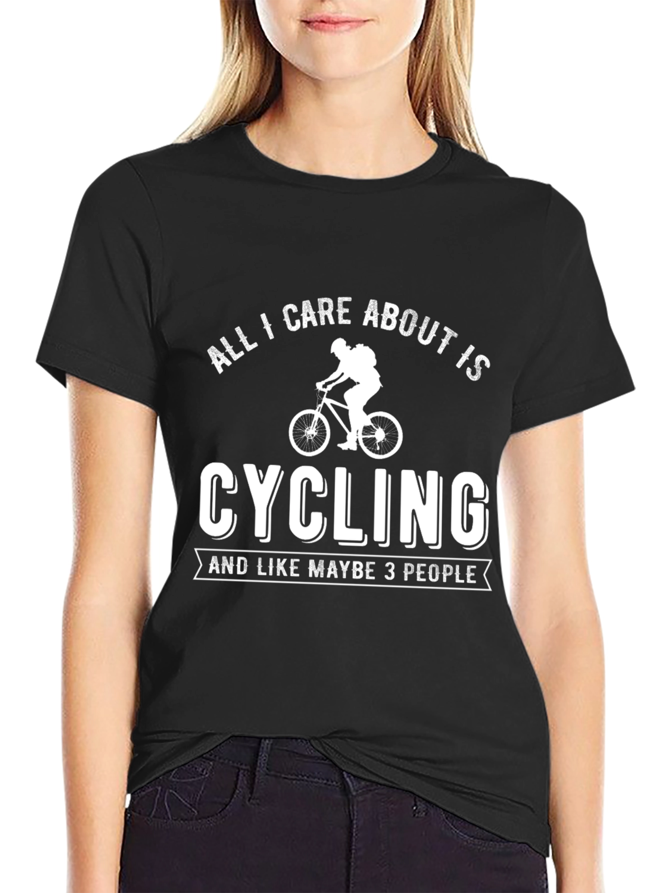 Cycling T-Shirt - All I Care About Is Cycling