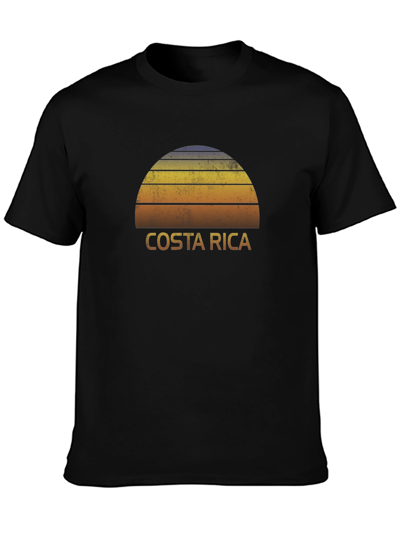 Costa Rica Sunset Graphic Tee - Retro Travel Shirt