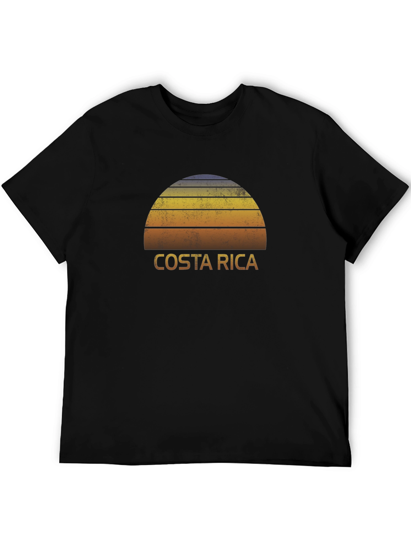 Costa Rica Sunset Graphic Tee - Retro Travel Shirt