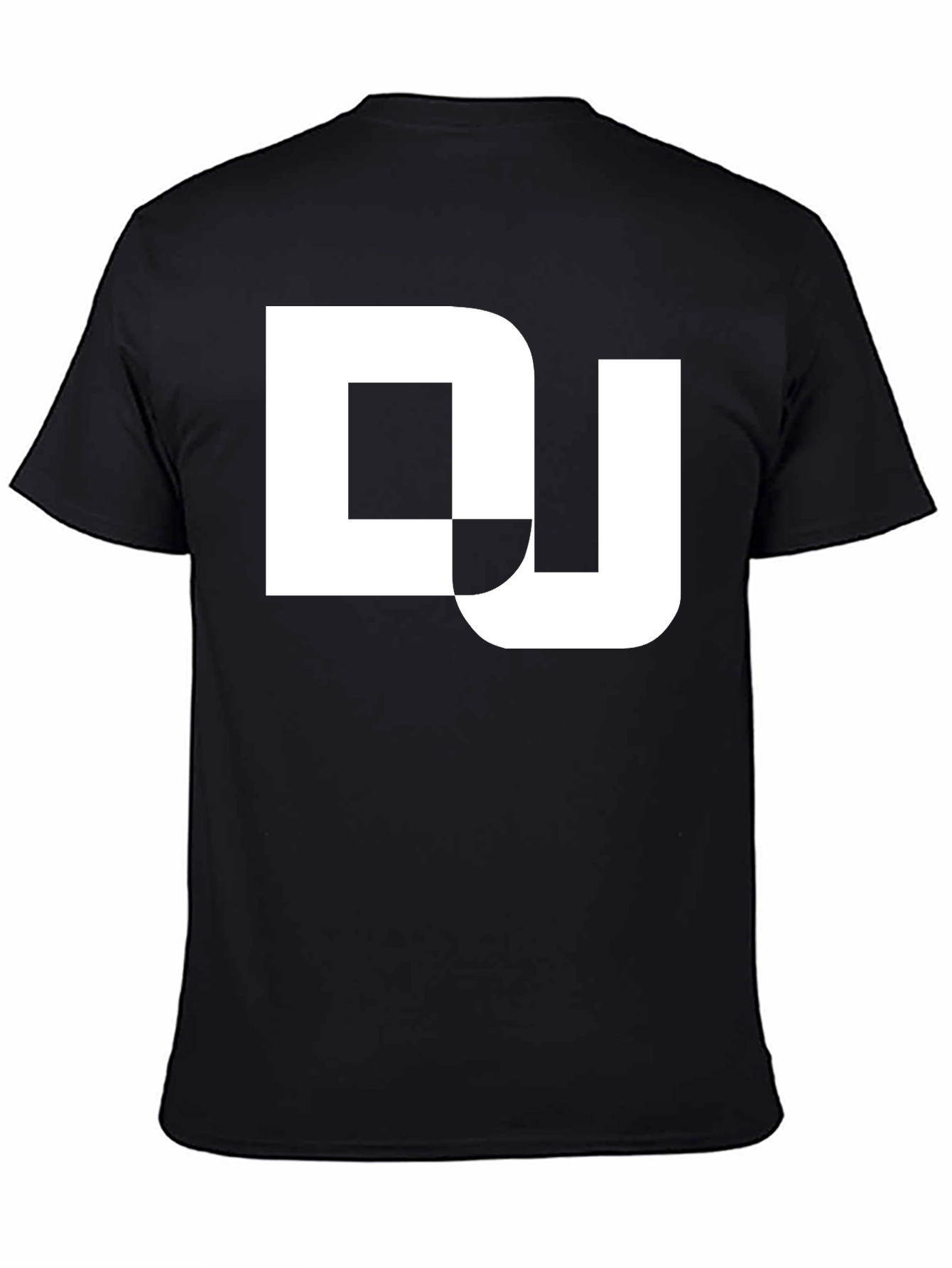 DJ Graphic Tee - Black Cotton Blend T-Shirt