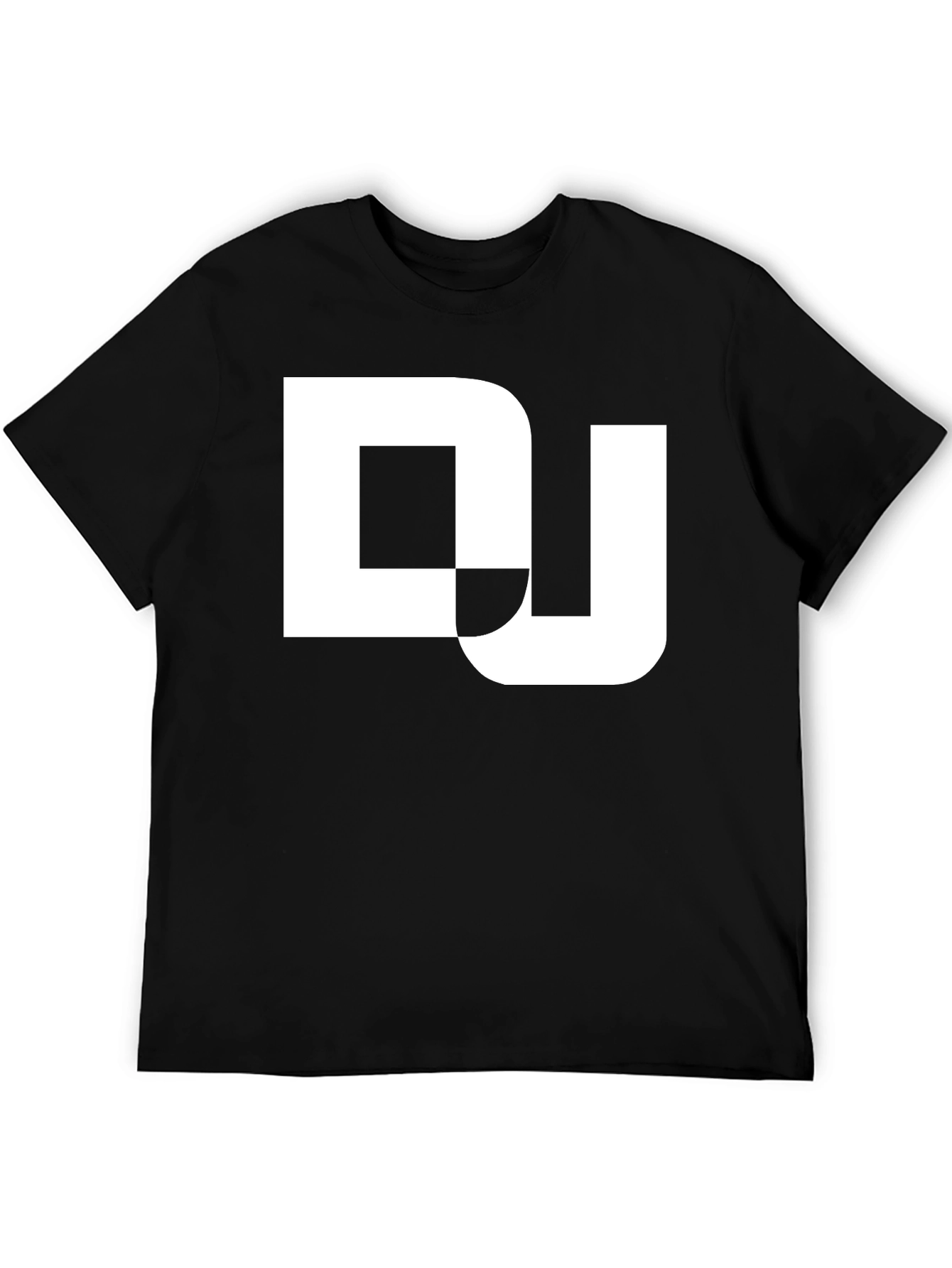 DJ Graphic Tee - Black Cotton Blend T-Shirt