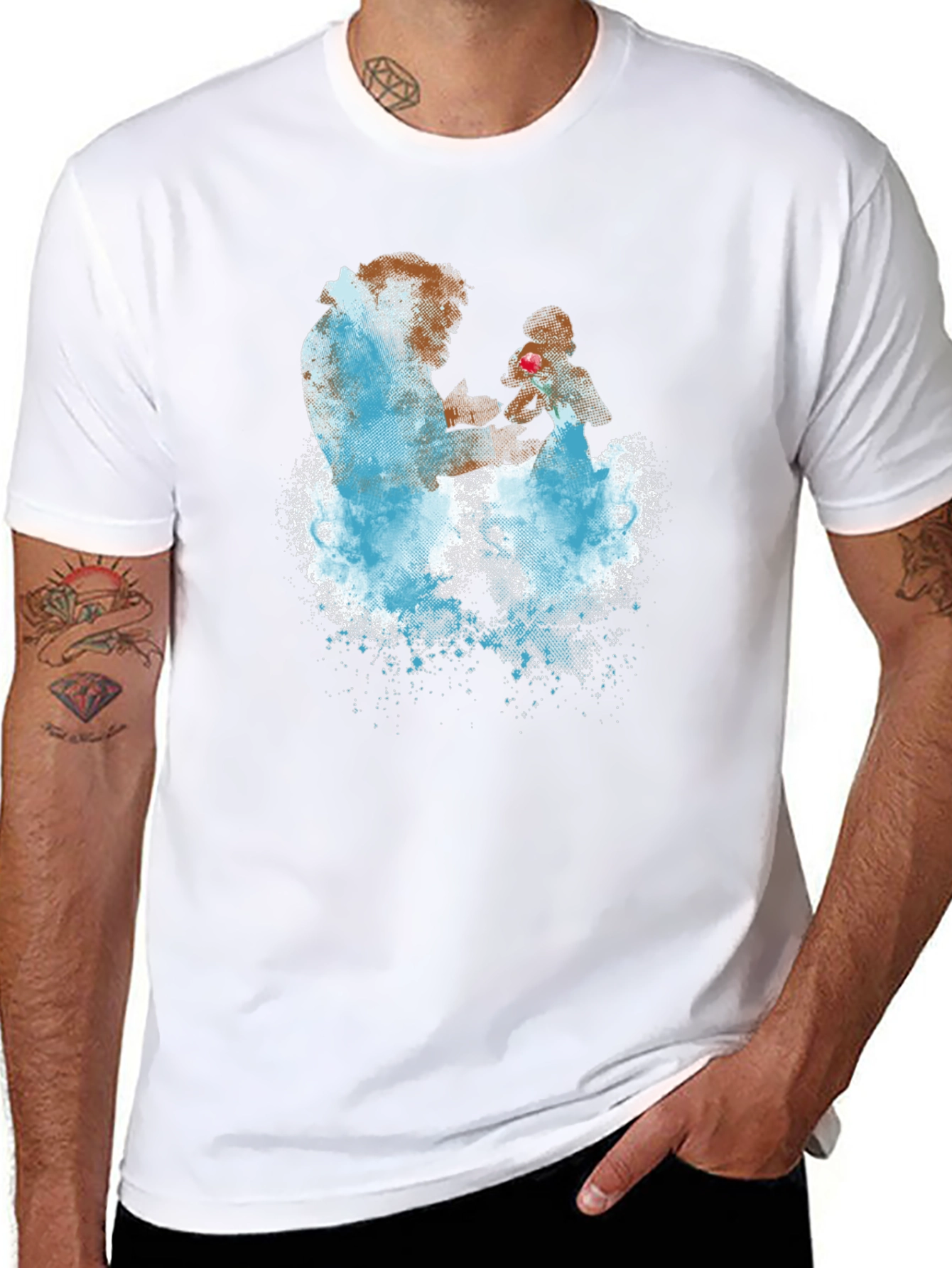 Beauty and the Beast Graphic Tee - Black