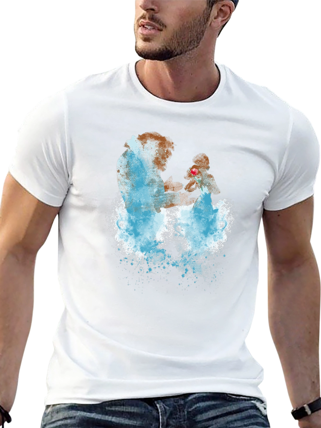 Beauty and the Beast Graphic Tee - Black