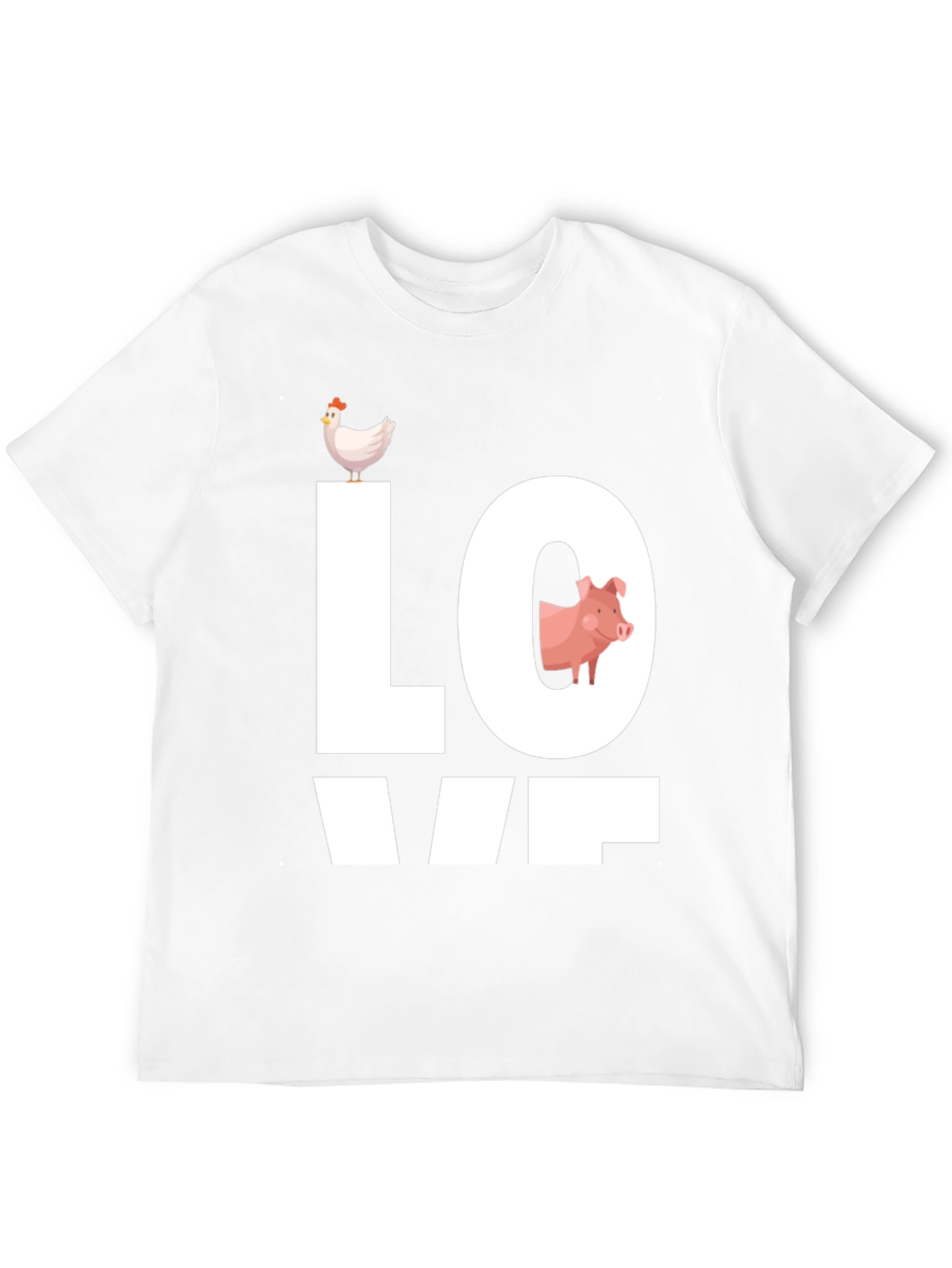 Farm Animal Love Graphic T-Shirt