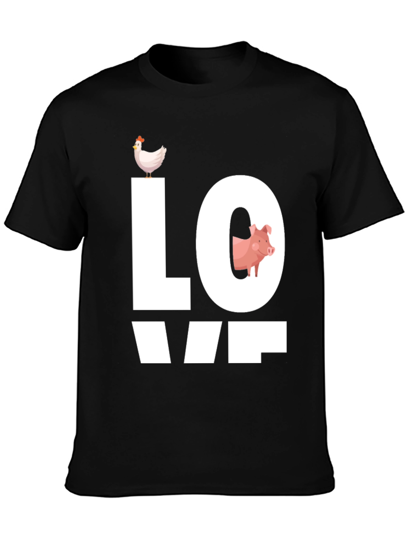 Farm Animal Love Graphic T-Shirt