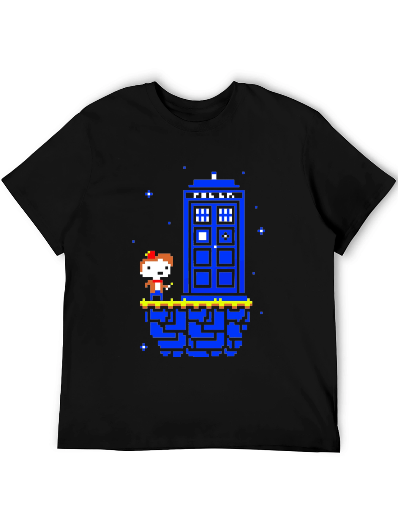 Retro 8-bit Tardis T-Shirt