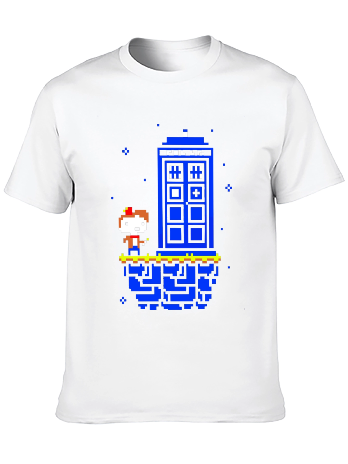 Retro 8-bit Tardis T-Shirt