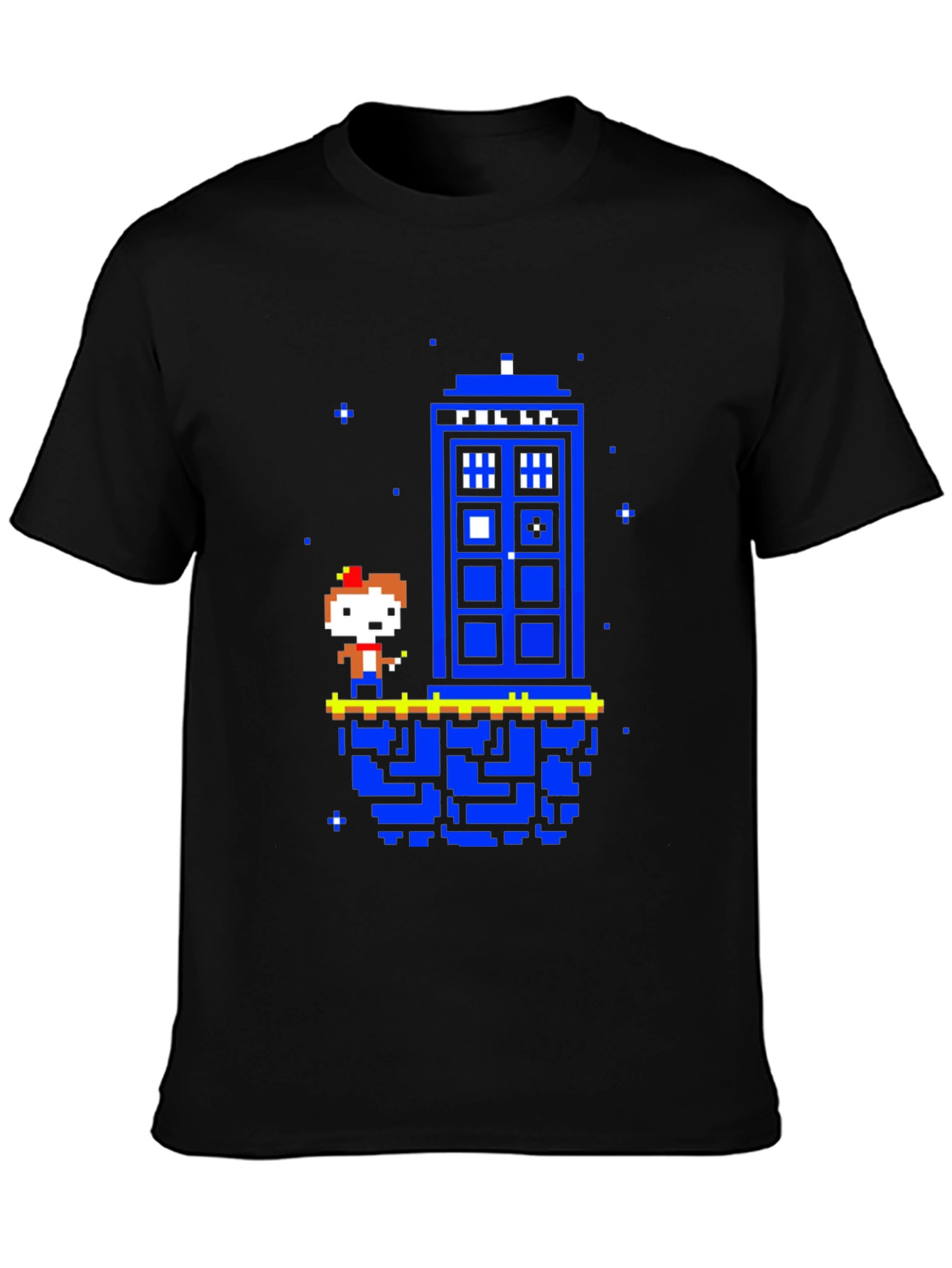 Retro 8-bit Tardis T-Shirt