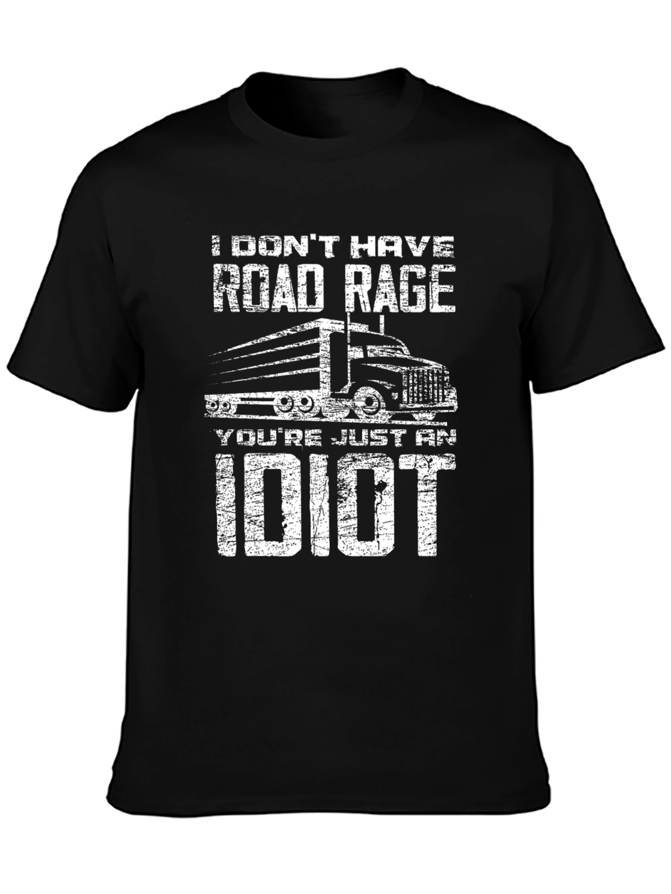 Road Rage Trucker T-Shirt - Funny Slogan Tee