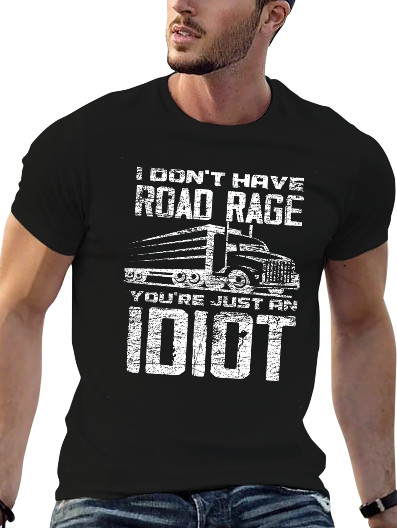 Road Rage Trucker T-Shirt - Funny Slogan Tee