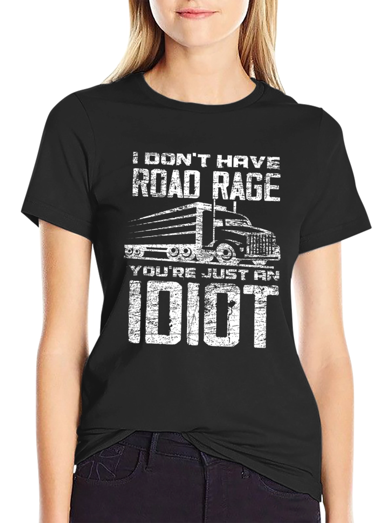 Road Rage Trucker T-Shirt - Funny Slogan Tee