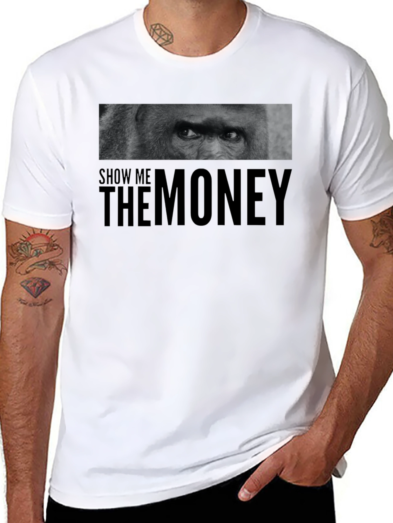 Show Me The Money Gorilla Graphic T-Shirt