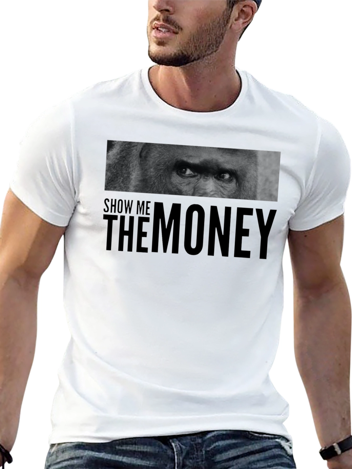 Show Me The Money Gorilla Graphic T-Shirt