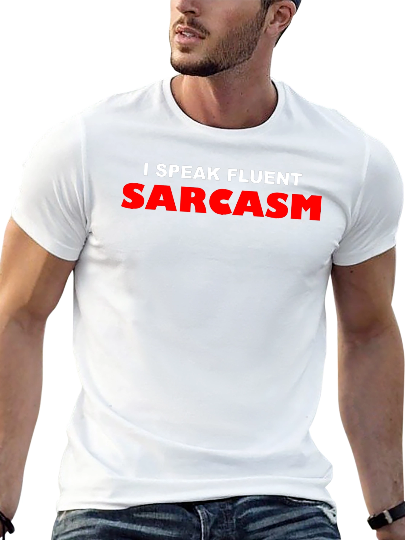 I Speak Fluent Sarcasm Graphic T-Shirt - Black