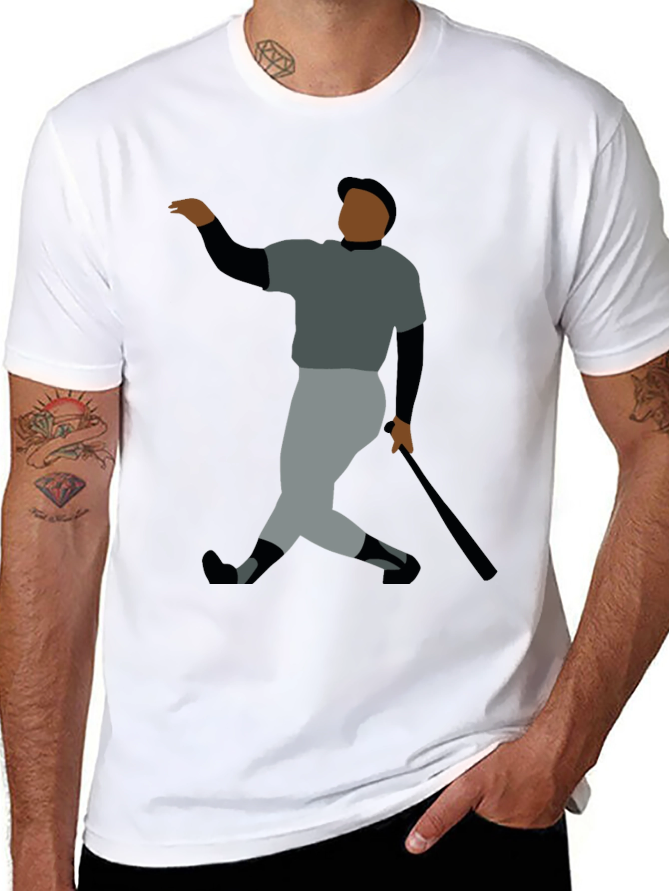 Baseball Legend Graphic Tee - Black