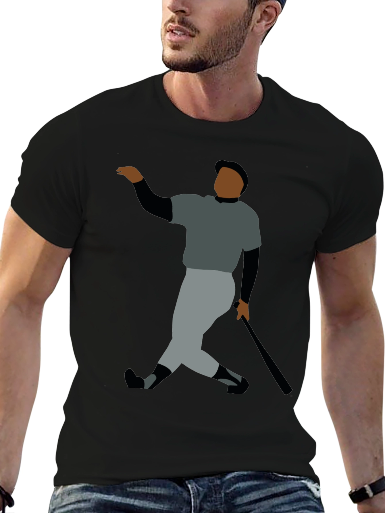 Baseball Legend Graphic Tee - Black