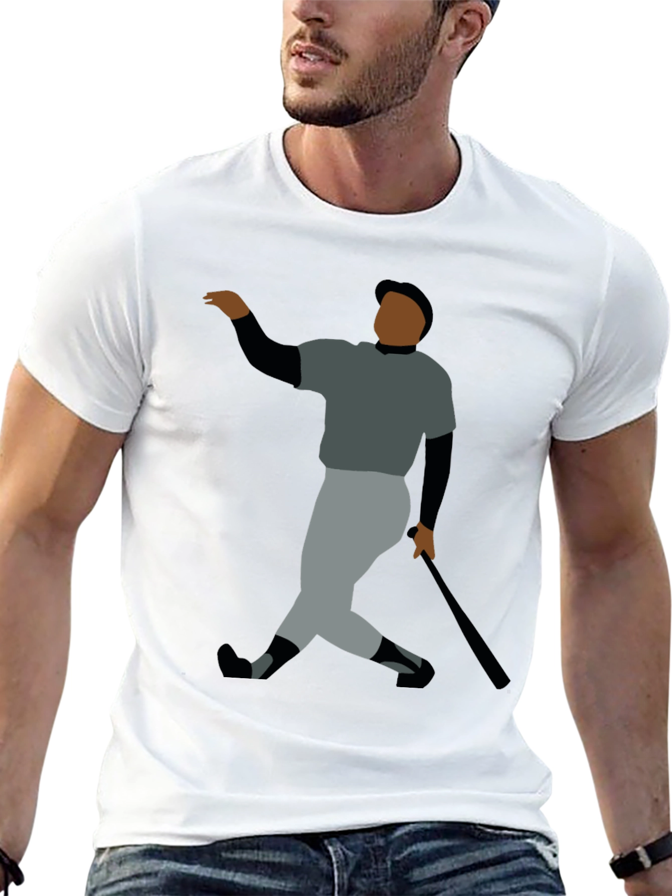 Baseball Legend Graphic Tee - Black