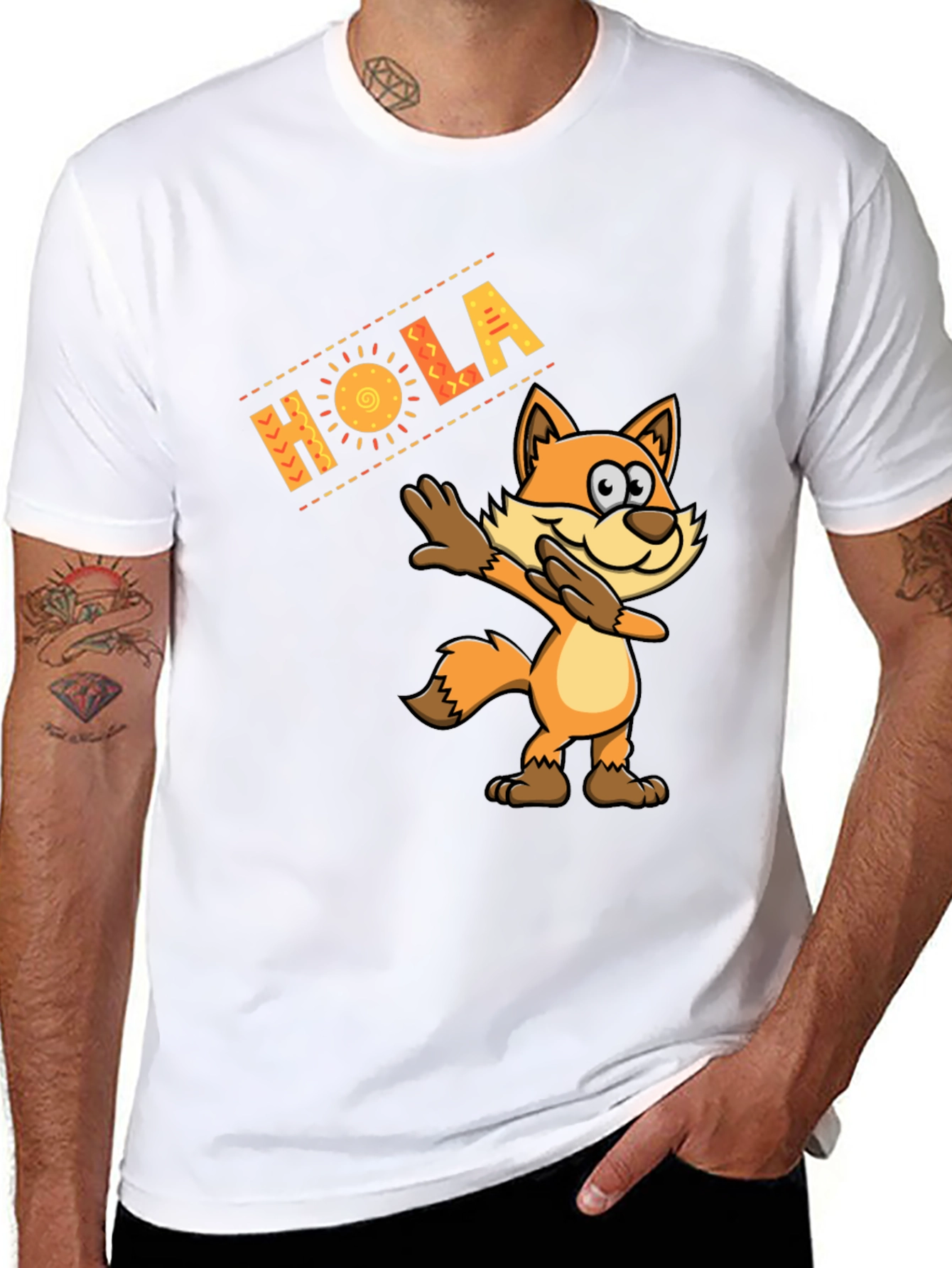 Hola Fox Dab Funny T-Shirt