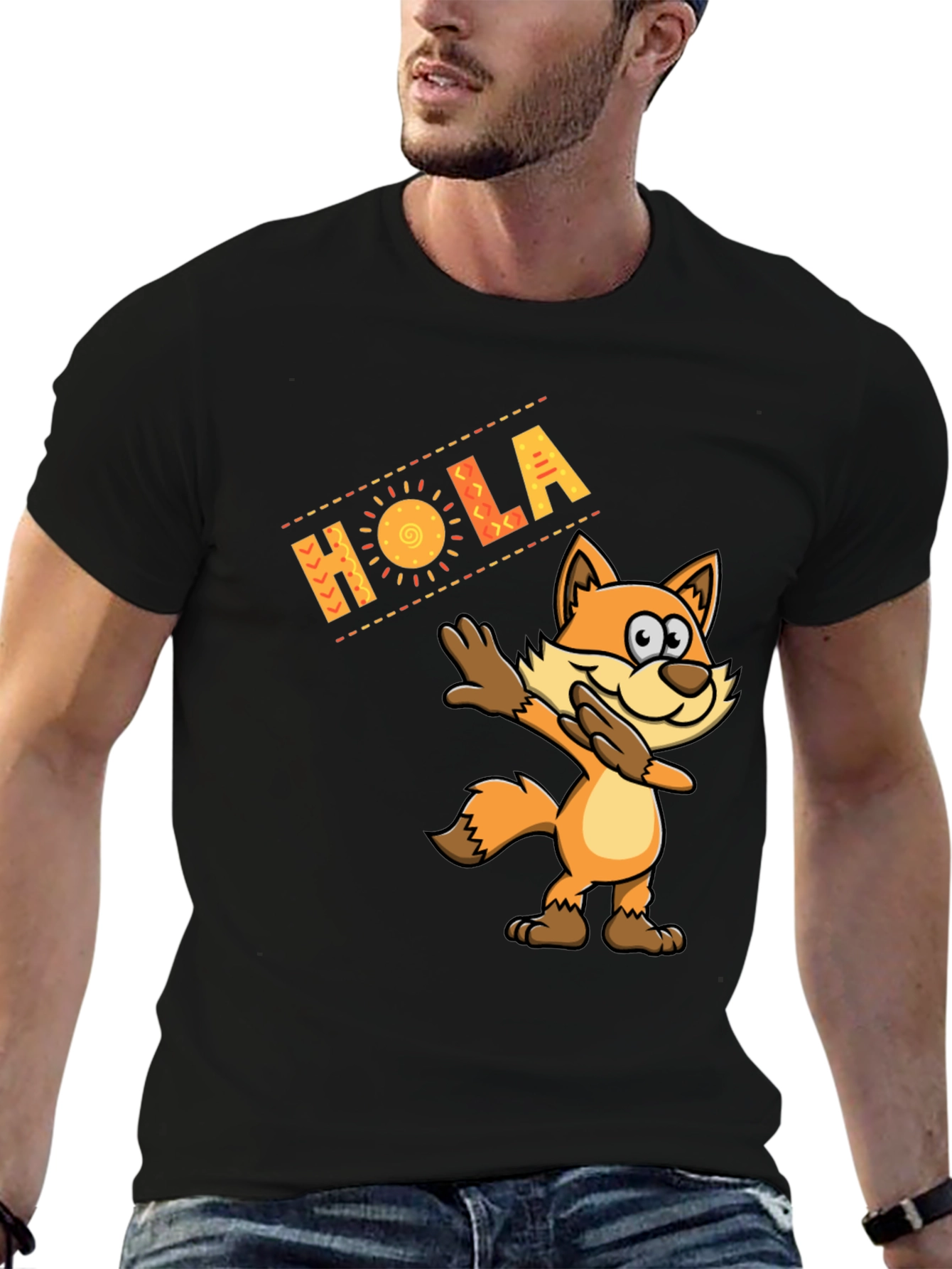 Hola Fox Dab Funny T-Shirt