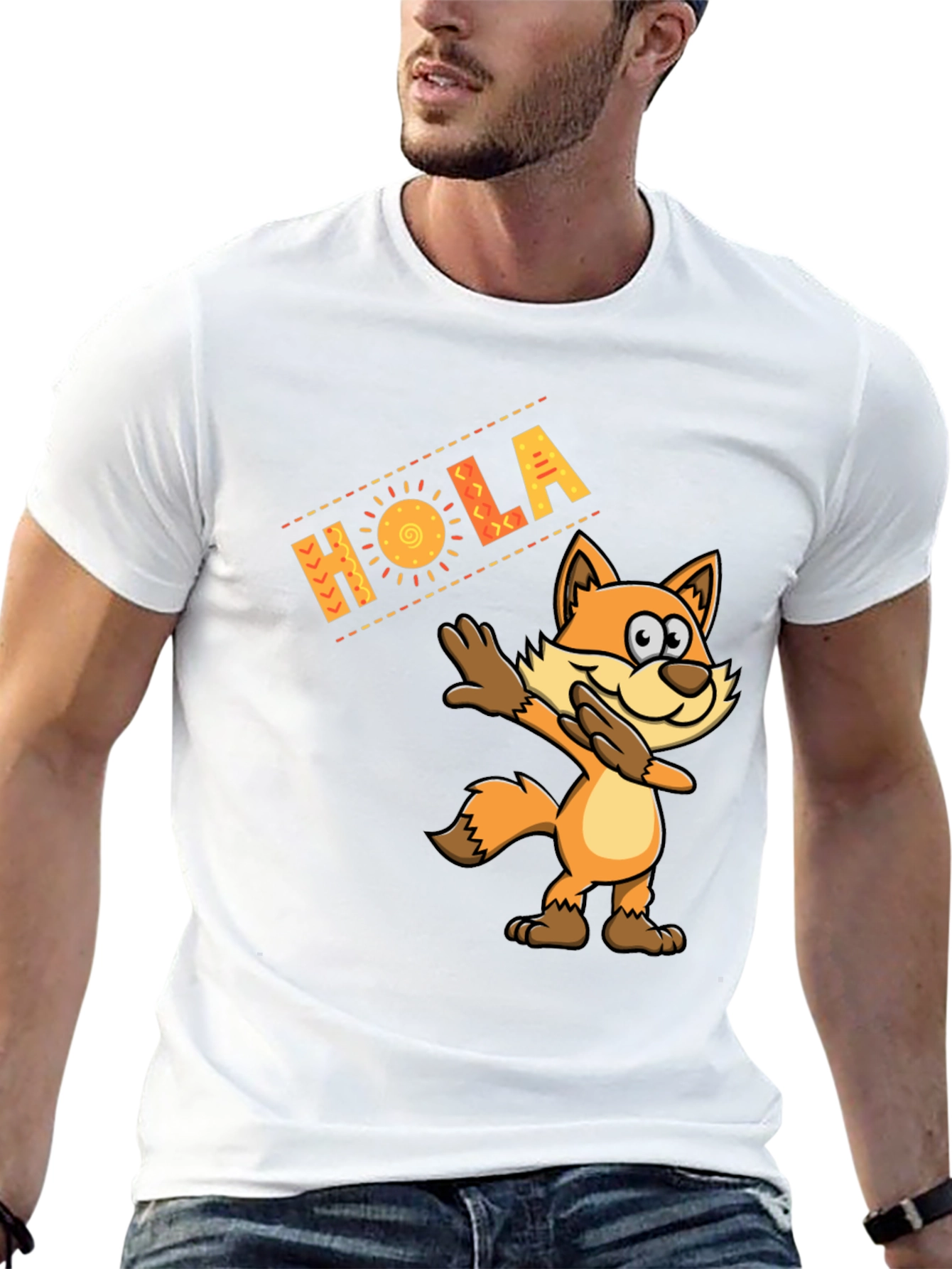 Hola Fox Dab Funny T-Shirt