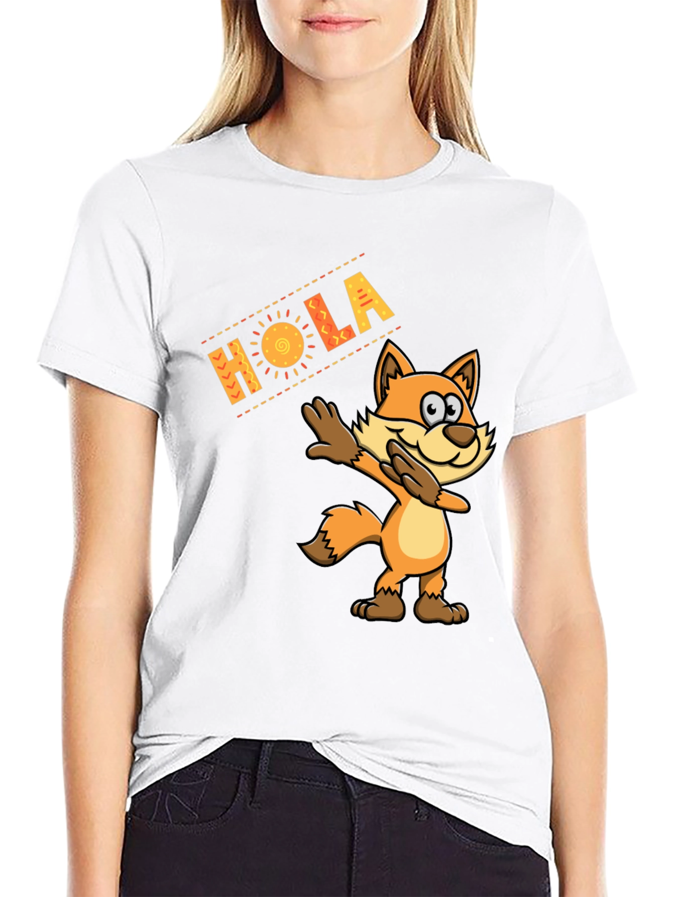 Hola Fox Dab Funny T-Shirt