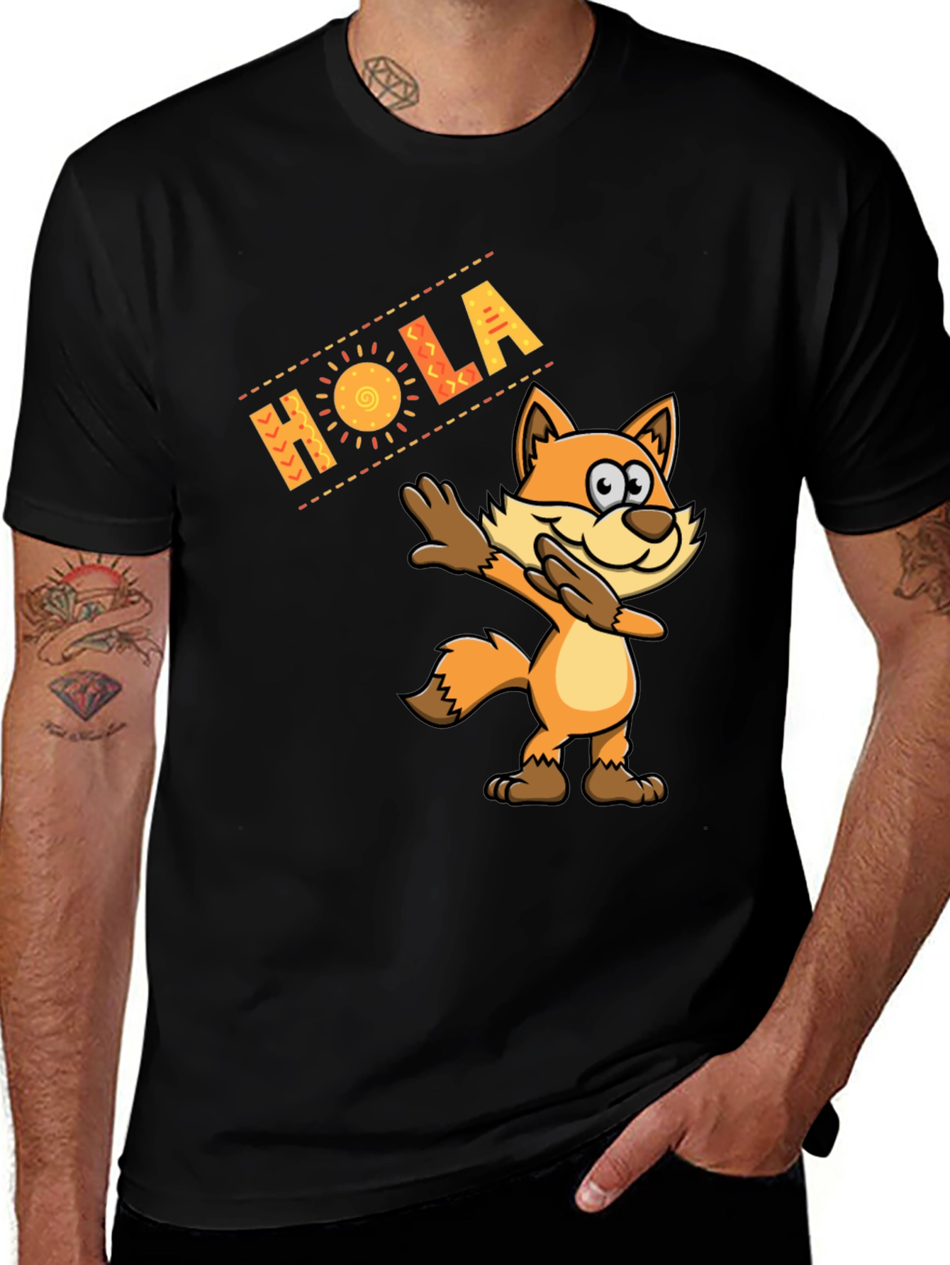 Hola Fox Dab Funny T-Shirt