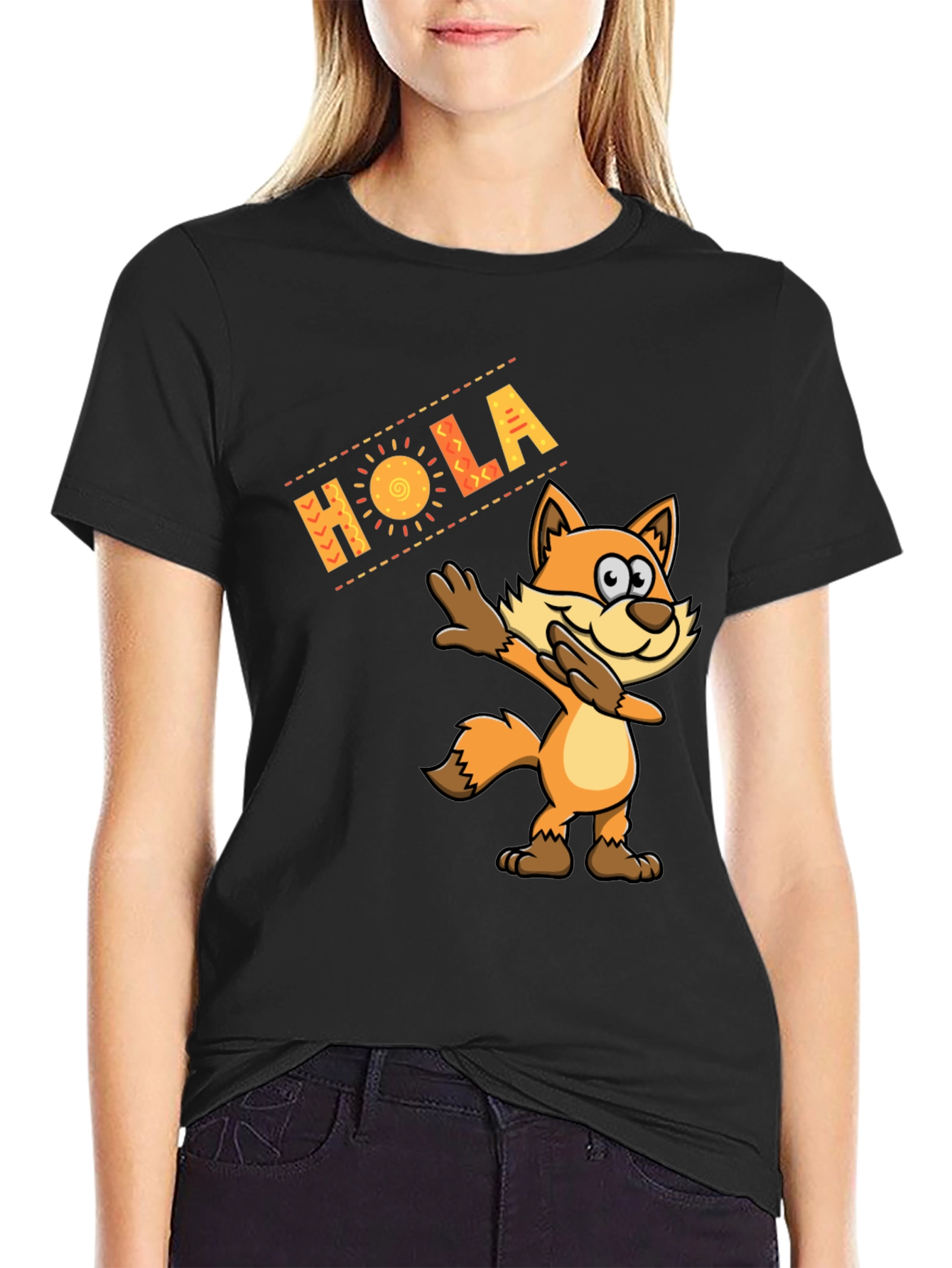 Hola Fox Dab Funny T-Shirt