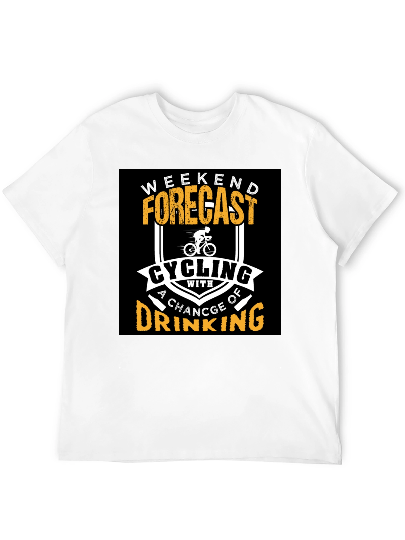 Cycling and Drinking T-Shirt - Weekend Forecast