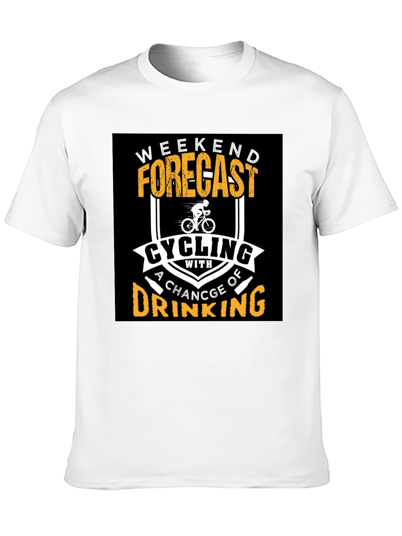 Cycling and Drinking T-Shirt - Weekend Forecast
