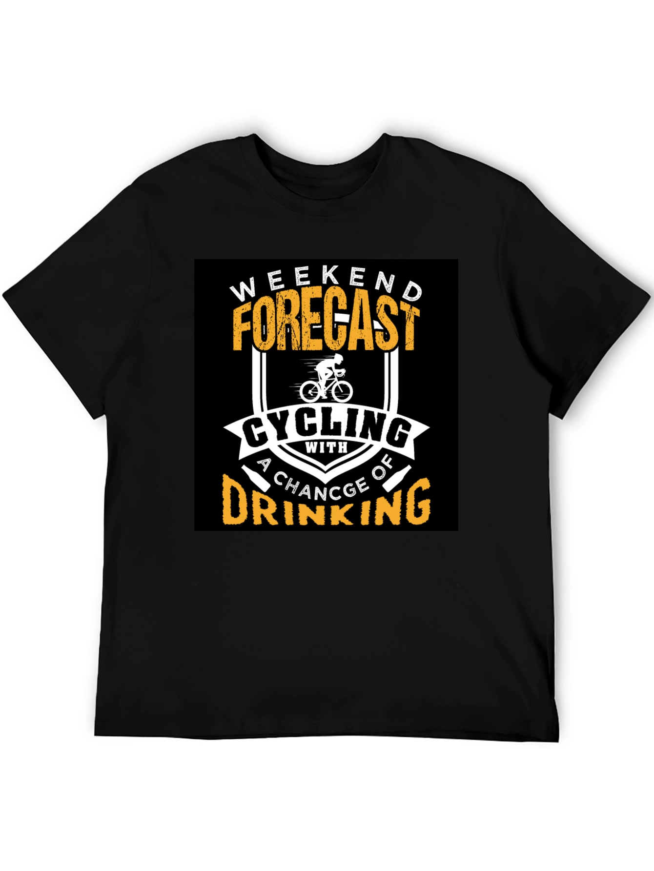 Cycling and Drinking T-Shirt - Weekend Forecast