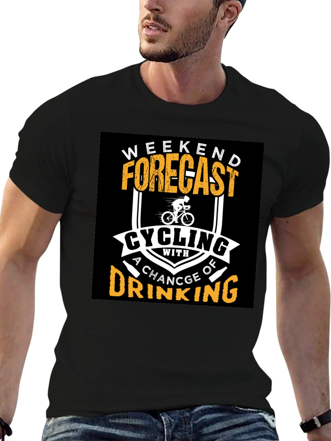 Cycling and Drinking T-Shirt - Weekend Forecast