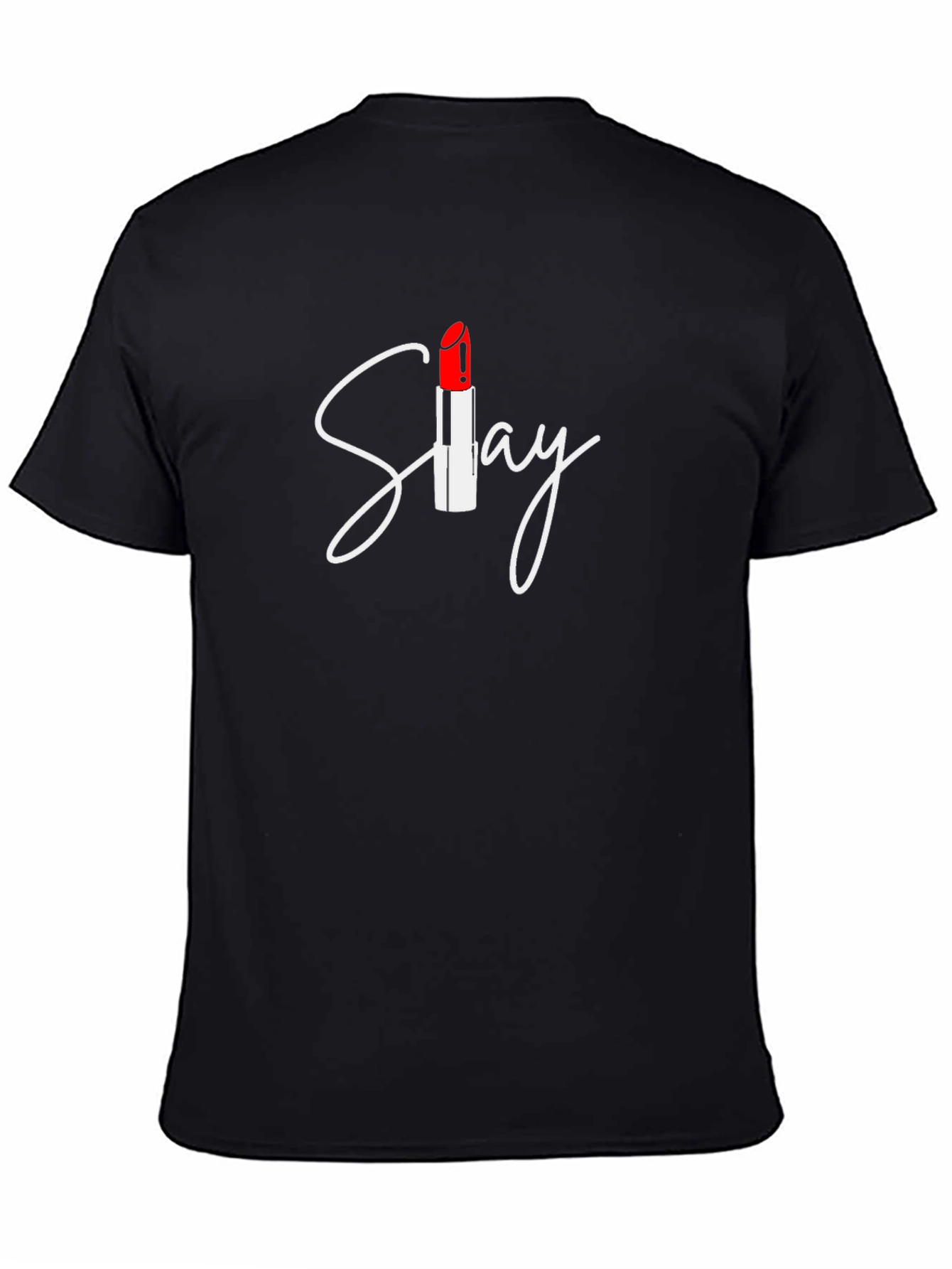 Slay Lipstick Graphic T-Shirt - Black