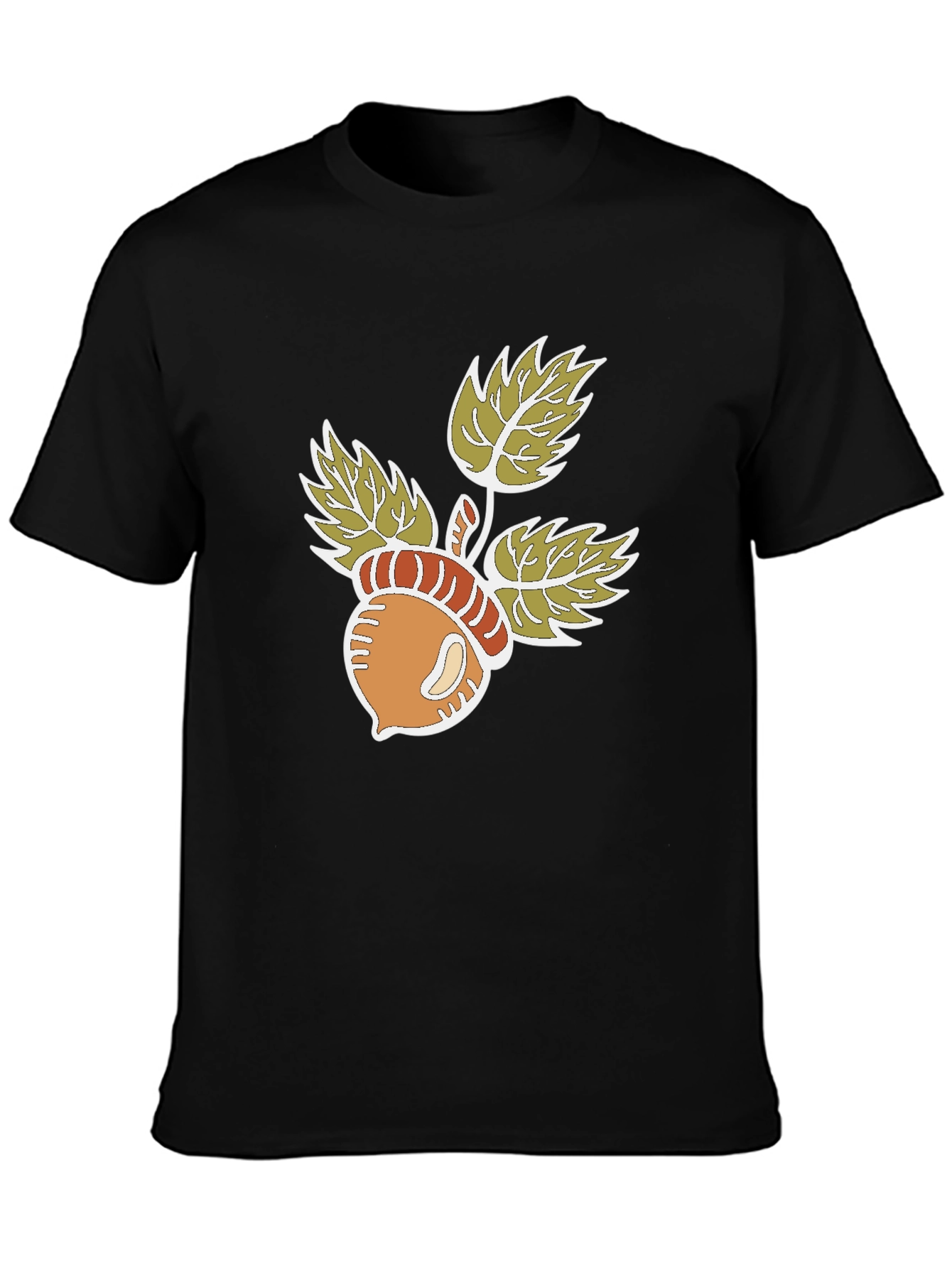 Acorn & Leaves Graphic T-Shirt
