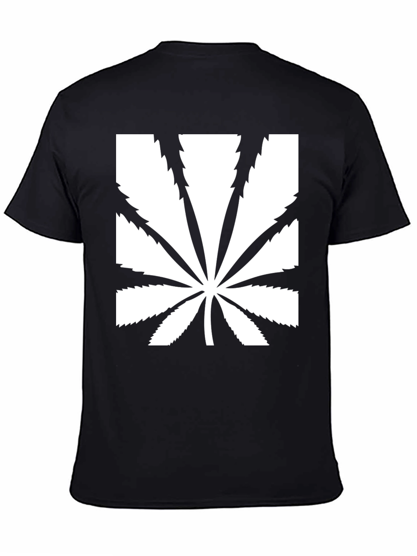 Cool Graphic Marijuana Leaf Black T-Shirt