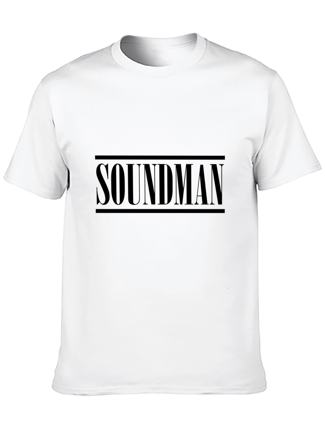 SOUNDMAN Black Graphic Print T-Shirt