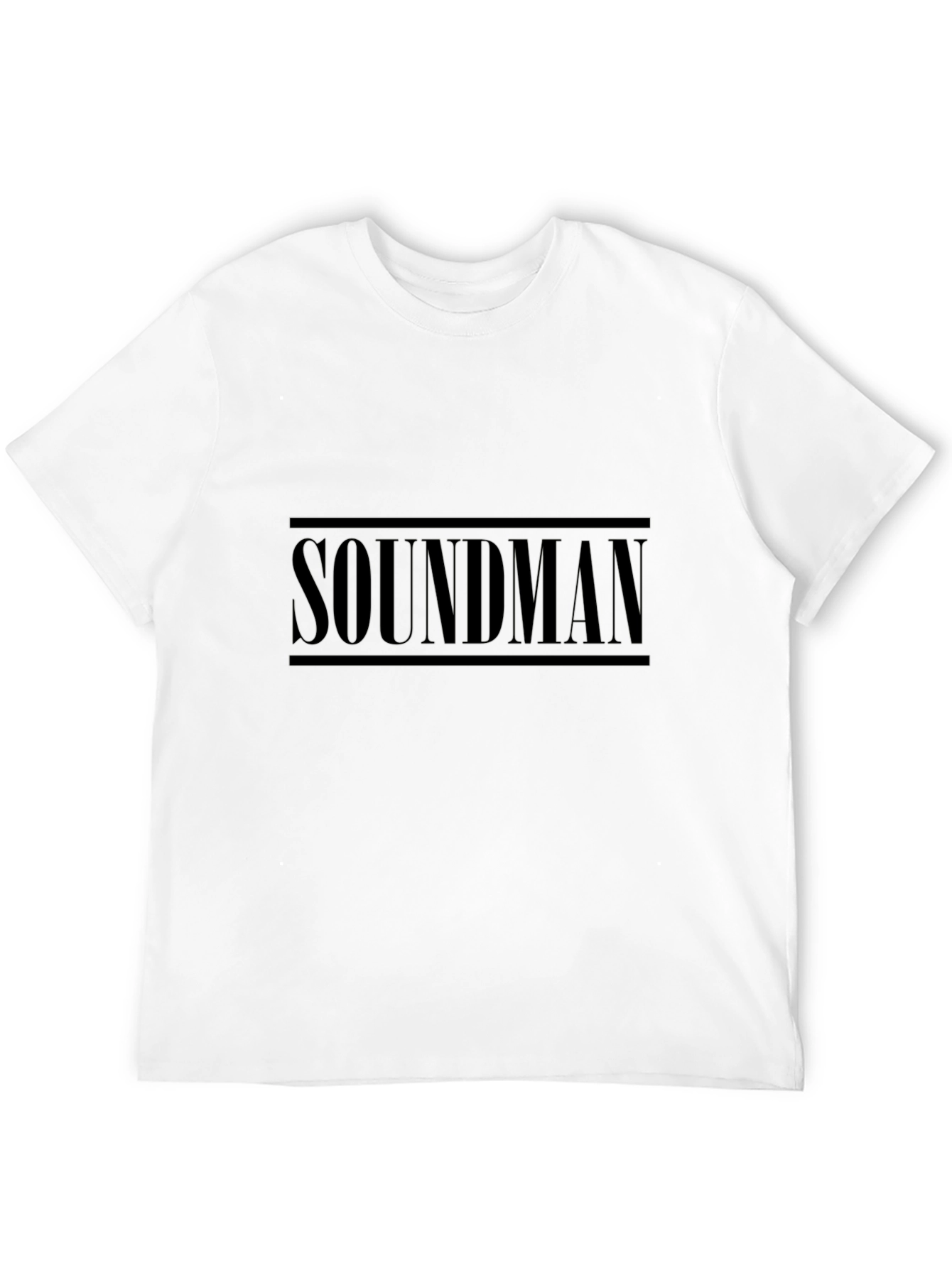 SOUNDMAN Black Graphic Print T-Shirt